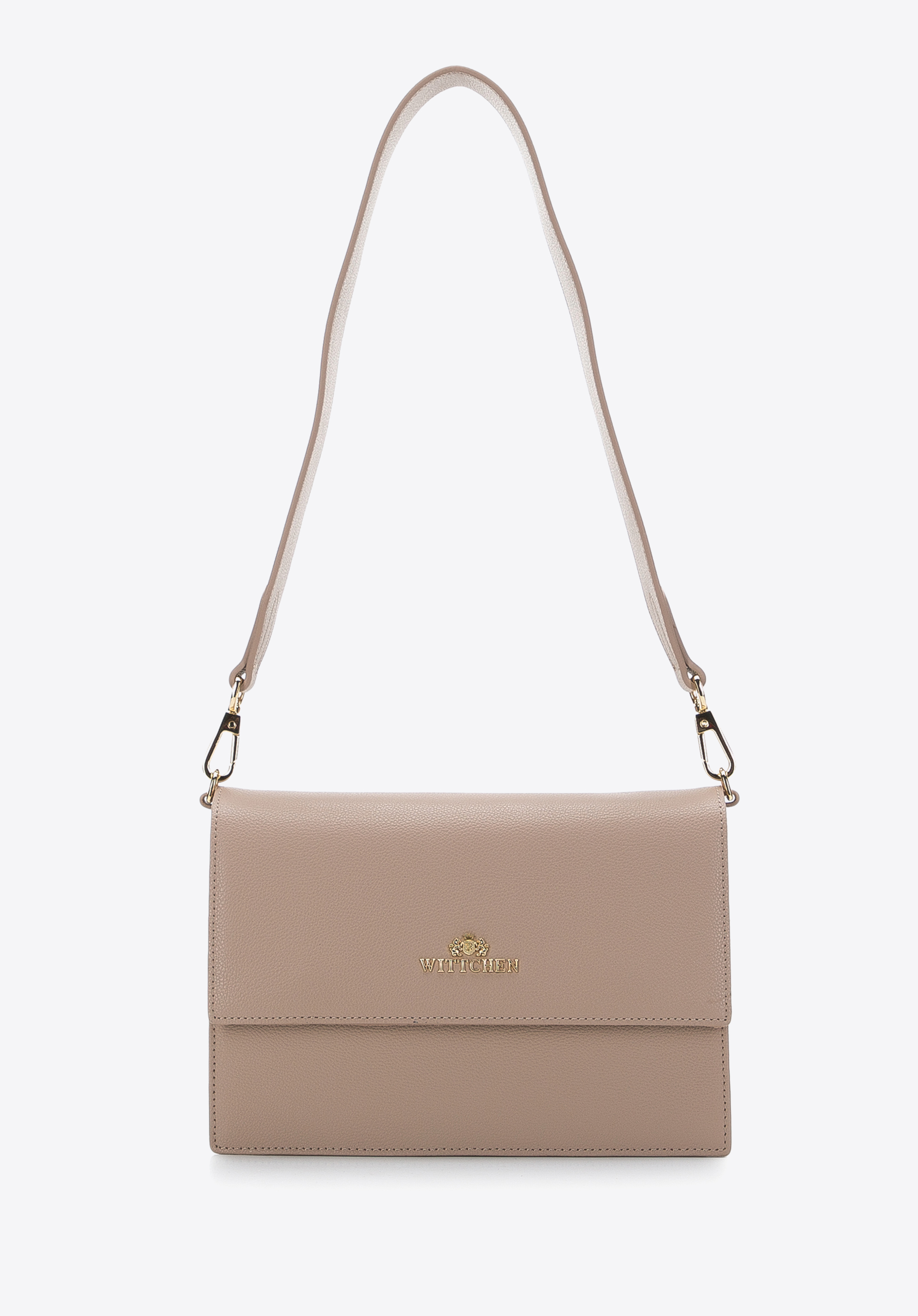 Damska torebka skórzana dwukomorowa klasyczna