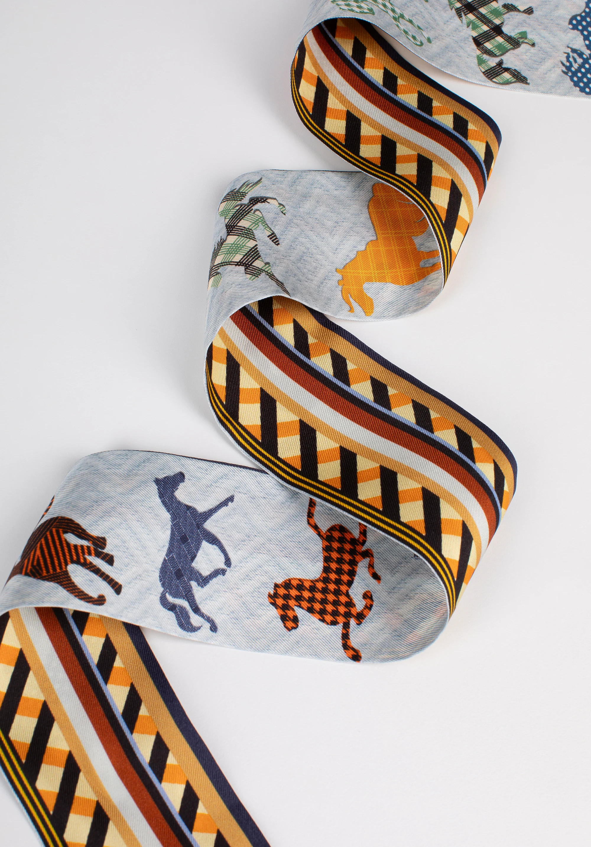 Damska apaszka twilly z jedwabiu