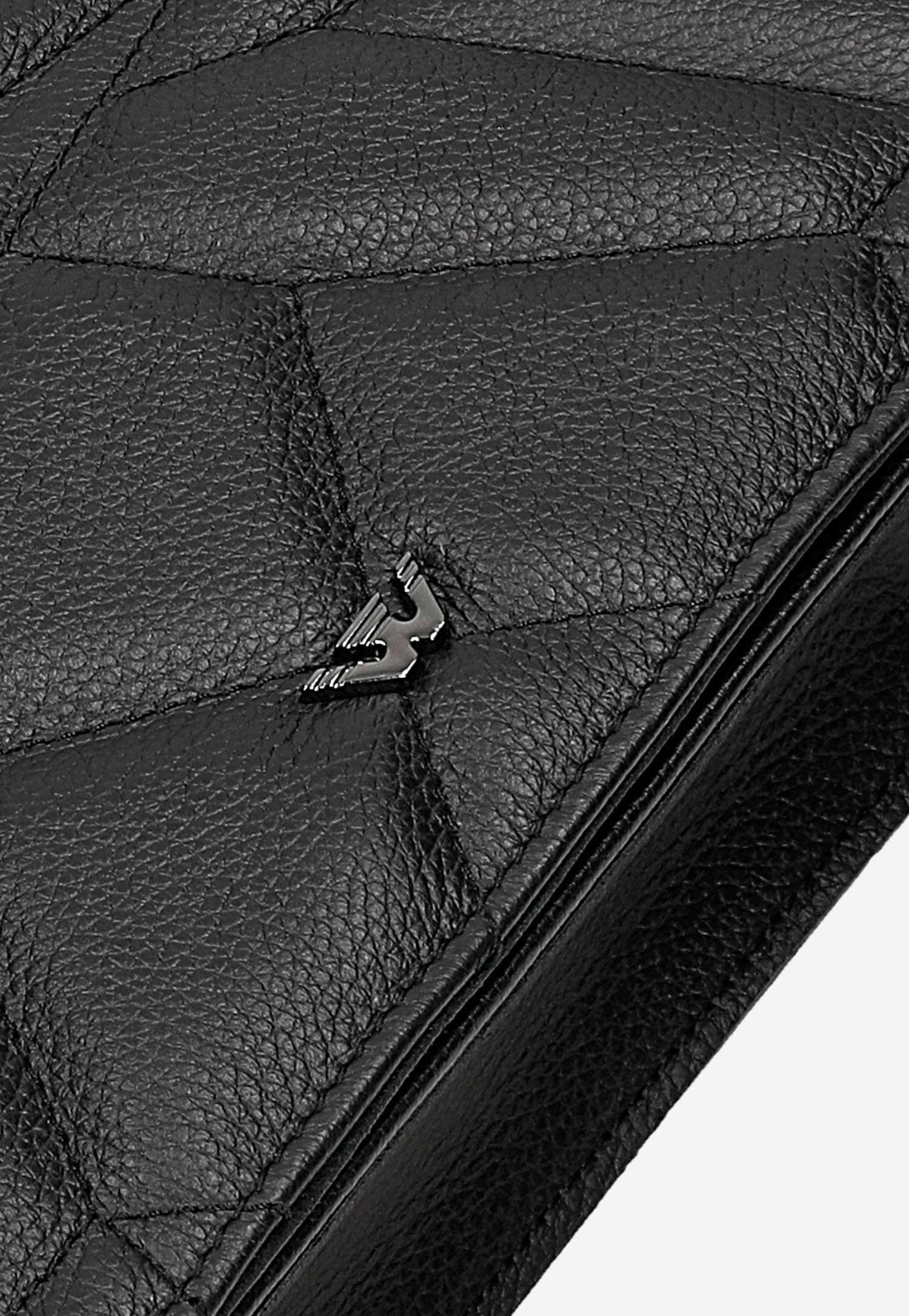 Czarna pikowana torebka damska