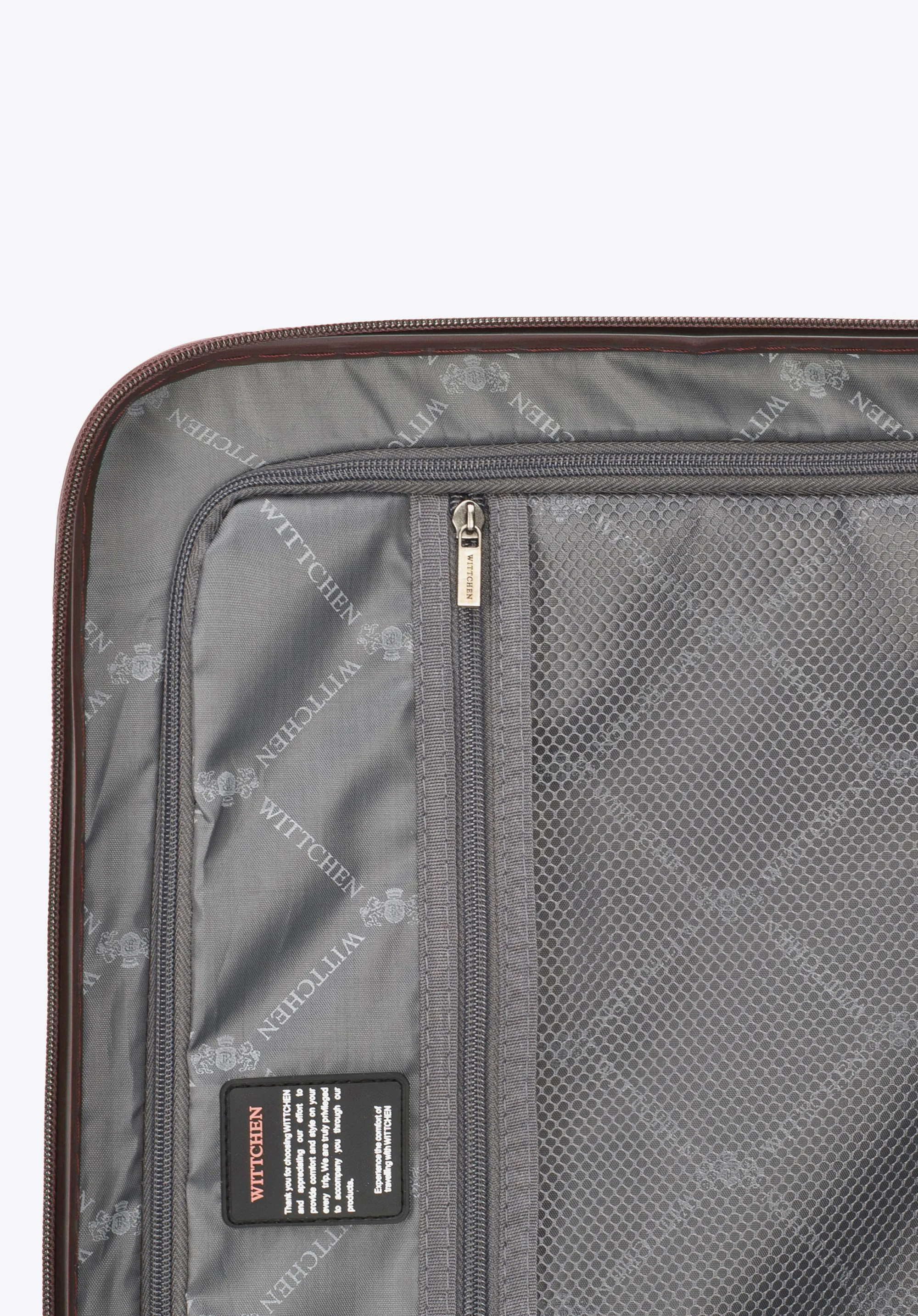 Walizka kabinowa z polikarbonu geometryczna