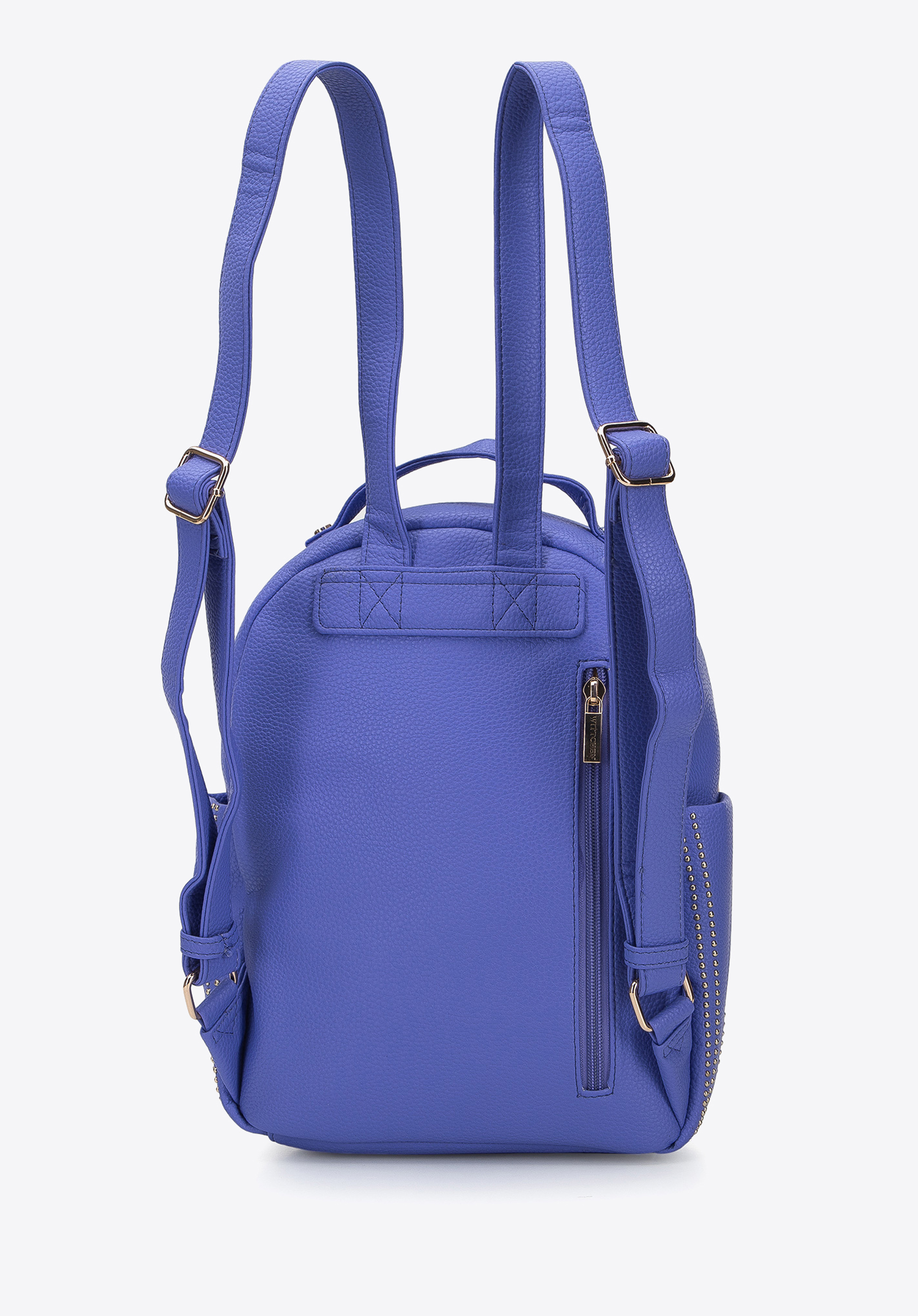 Damski plecak z ozdobnymi nitami