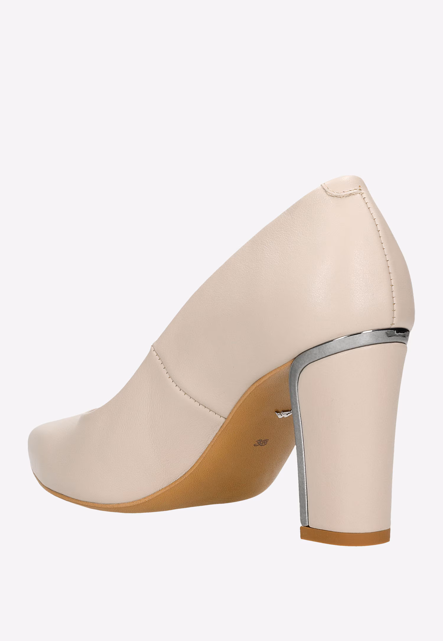 Czarne eleganckie czółenka damskie na słupku