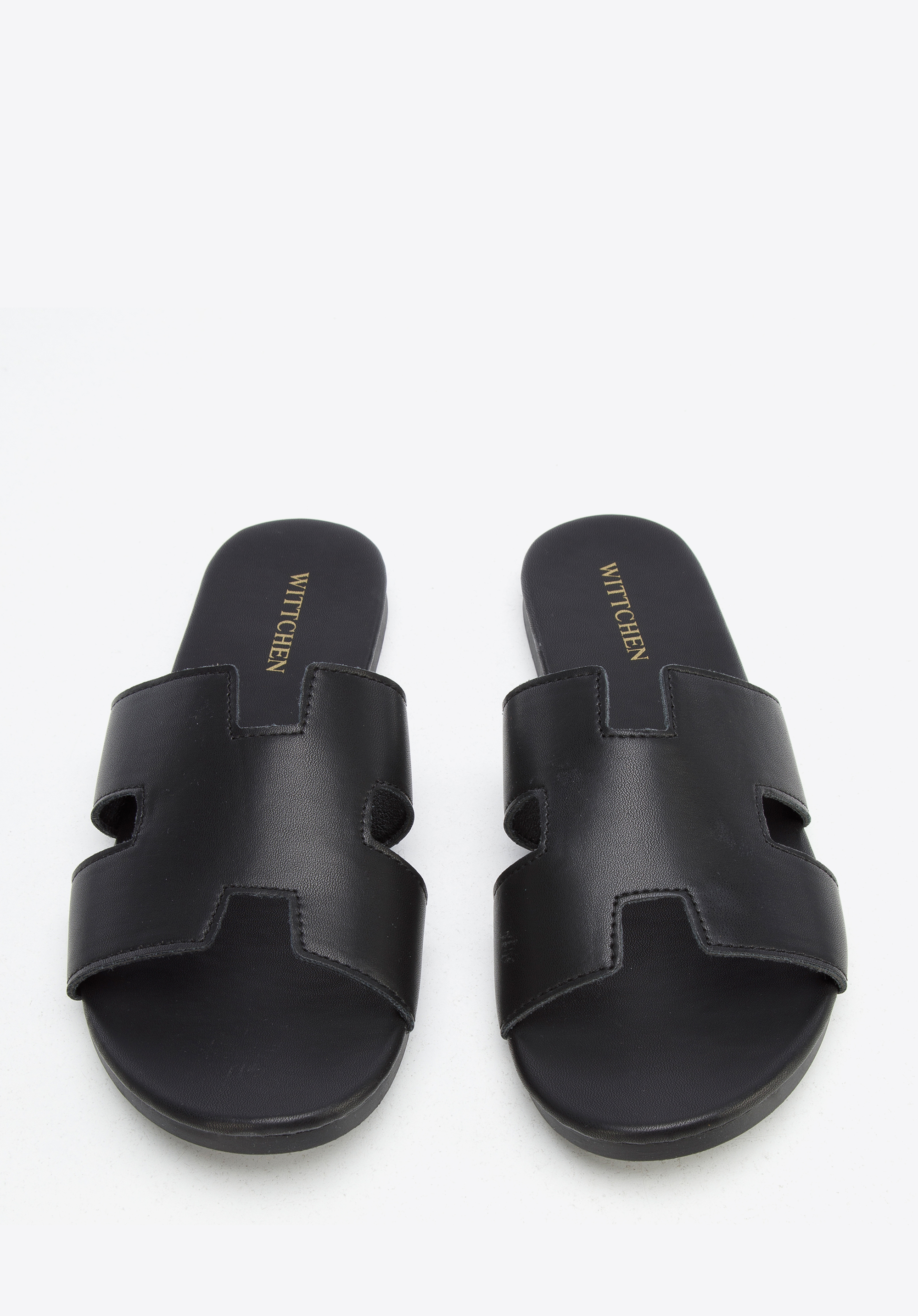 Damskie klapki z przodem w literę H