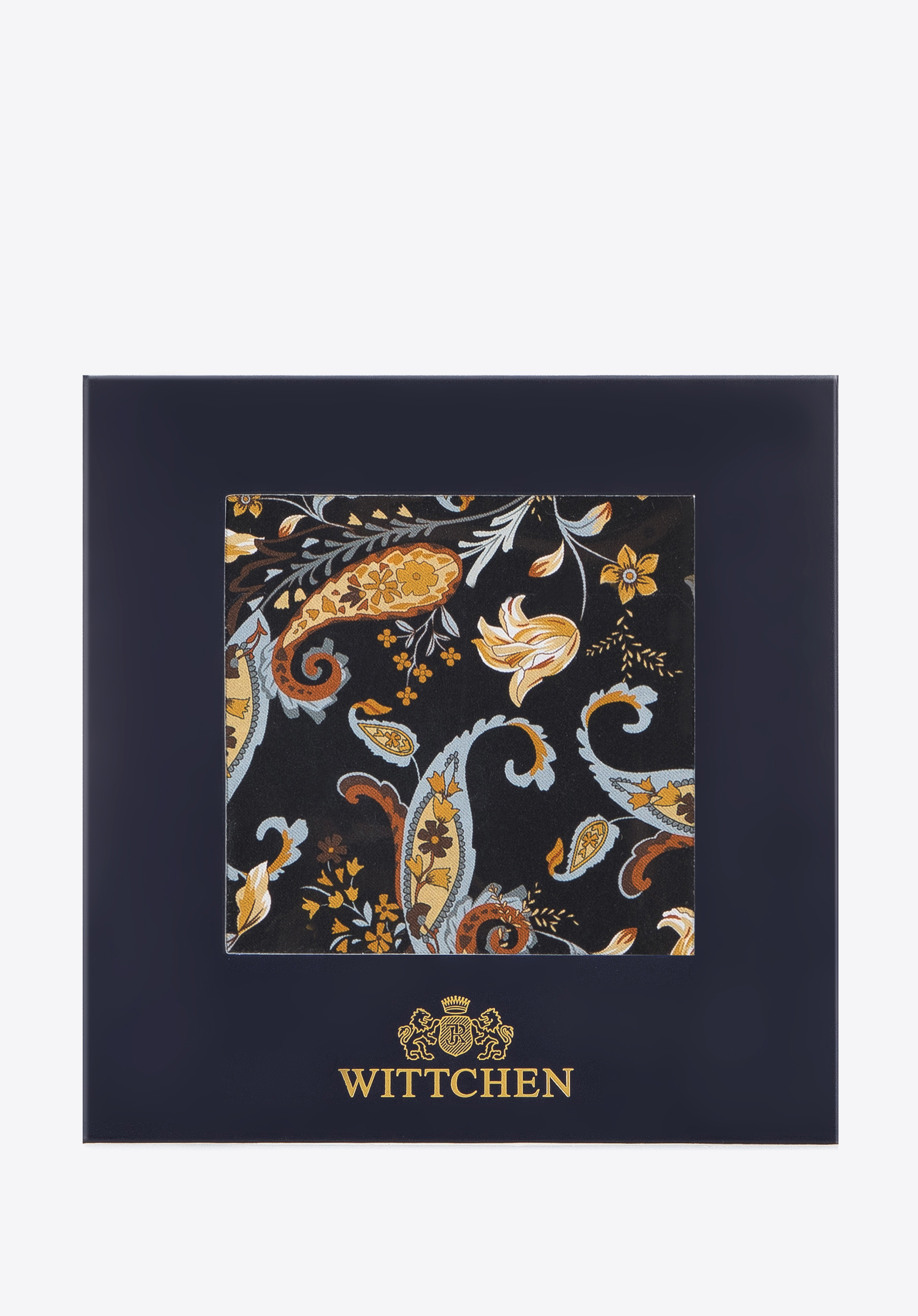 Poszetka jedwabna we wzory