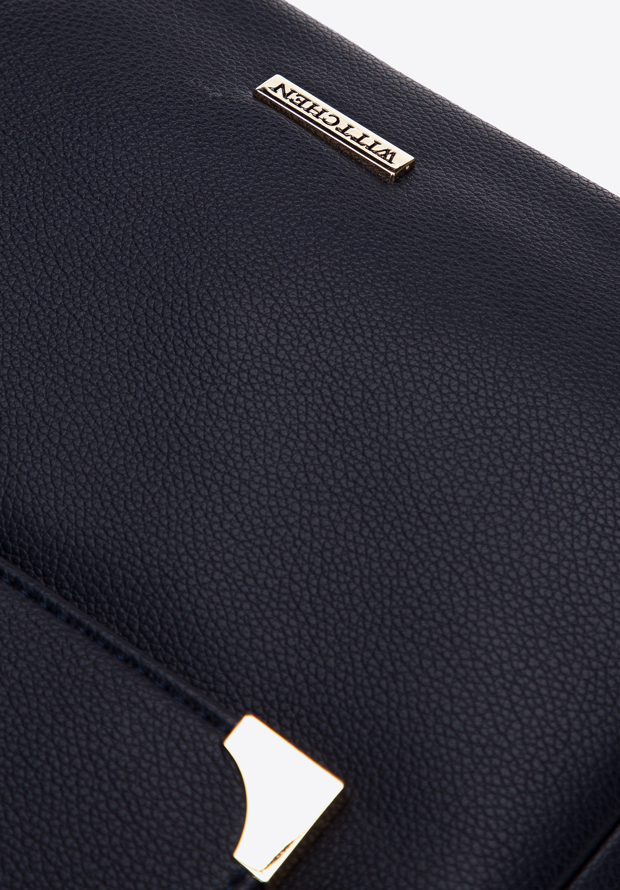 Torebka worek trzykomorowa z klapą z okuciami