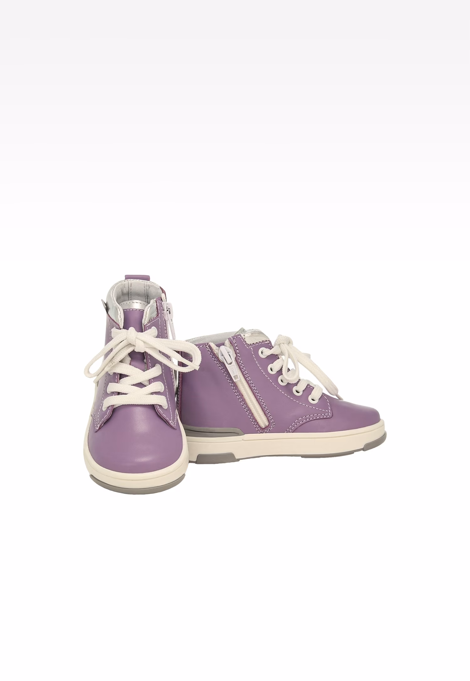 Błękitno-białe skórzane trampki BARTEK 1112104