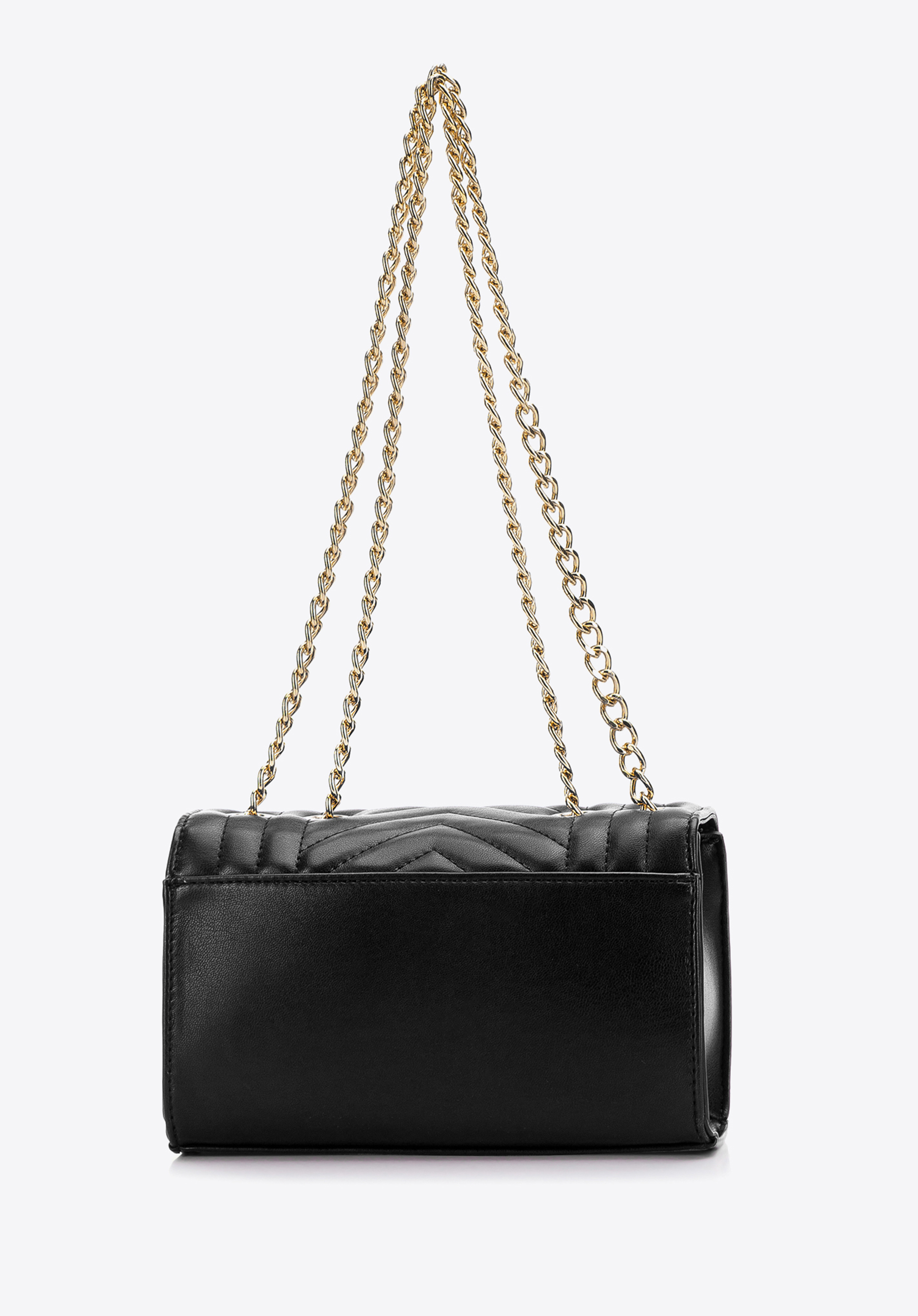 Damska minitorebka ozdobnie pikowana na łańcuszku