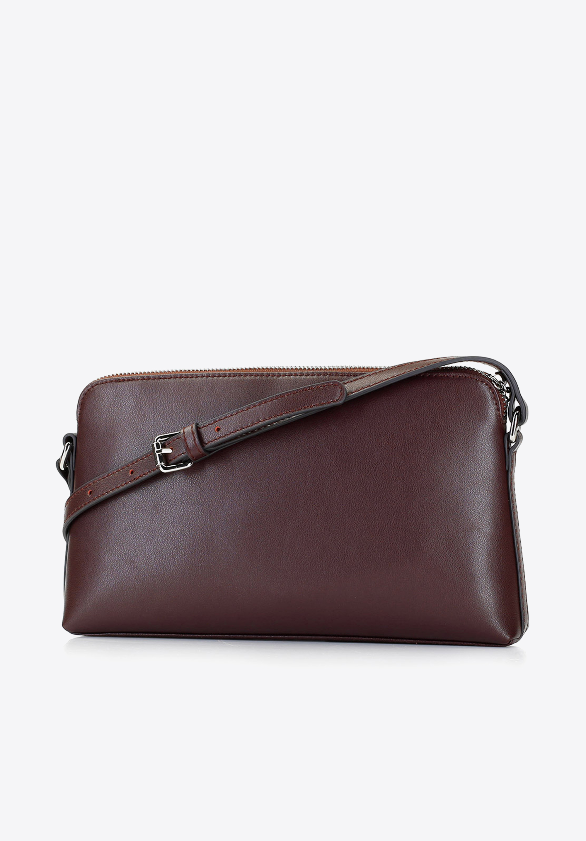 Damska listonoszka ze skóry metaliczna