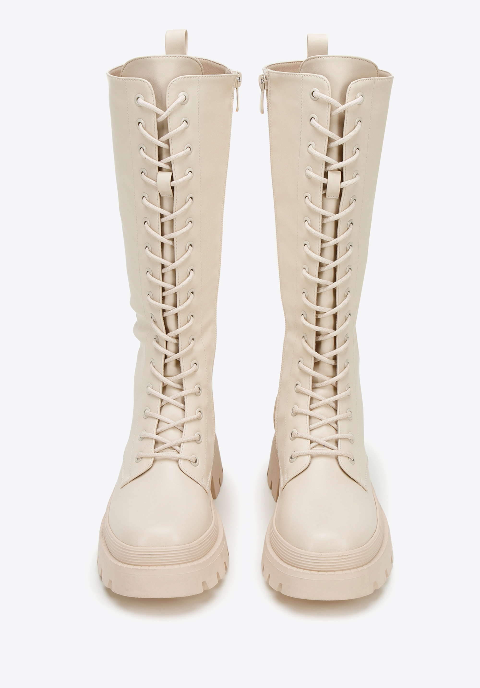 Damskie glany wysokie na platformie