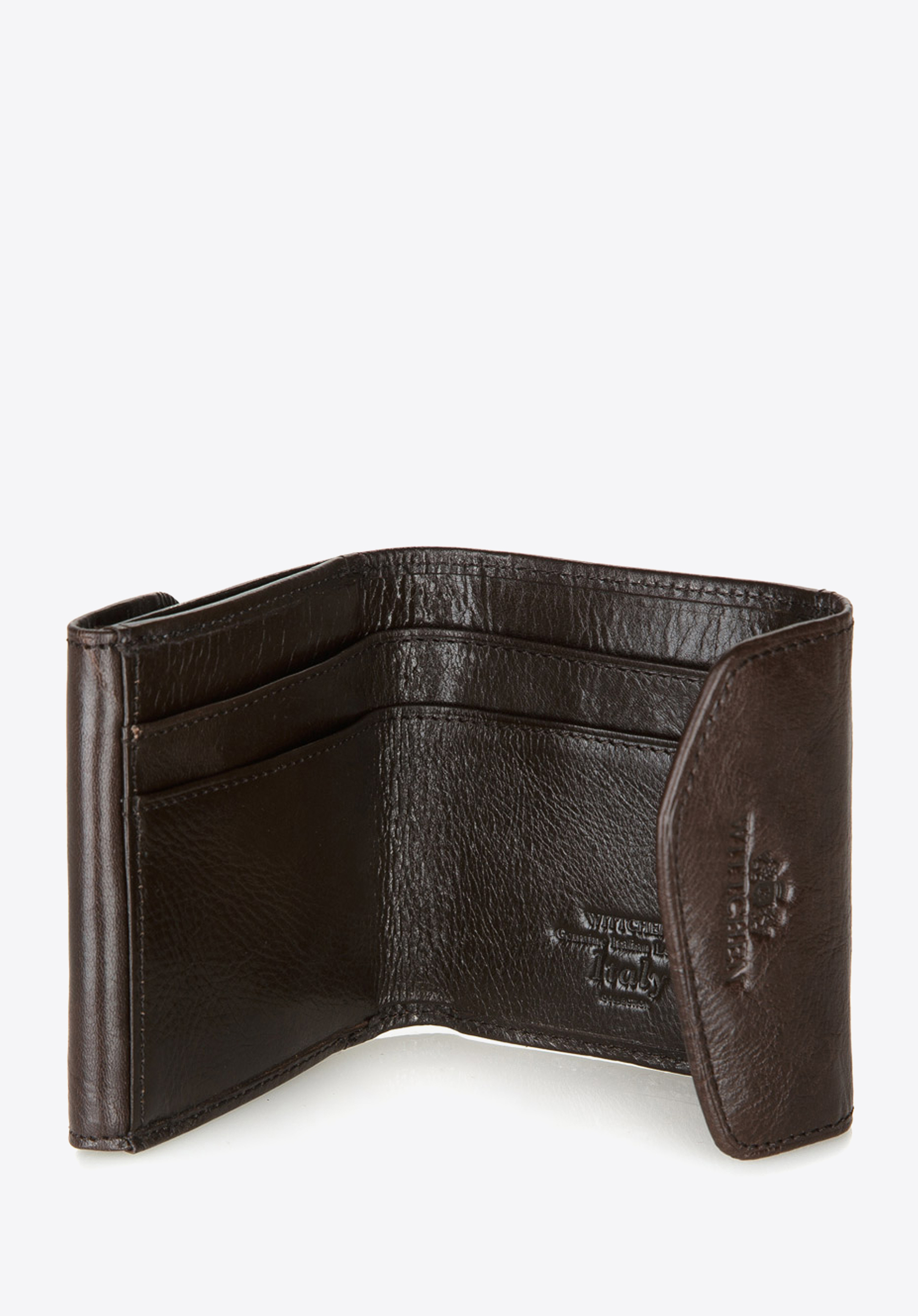 Męski portfel skórzany kwadratowy