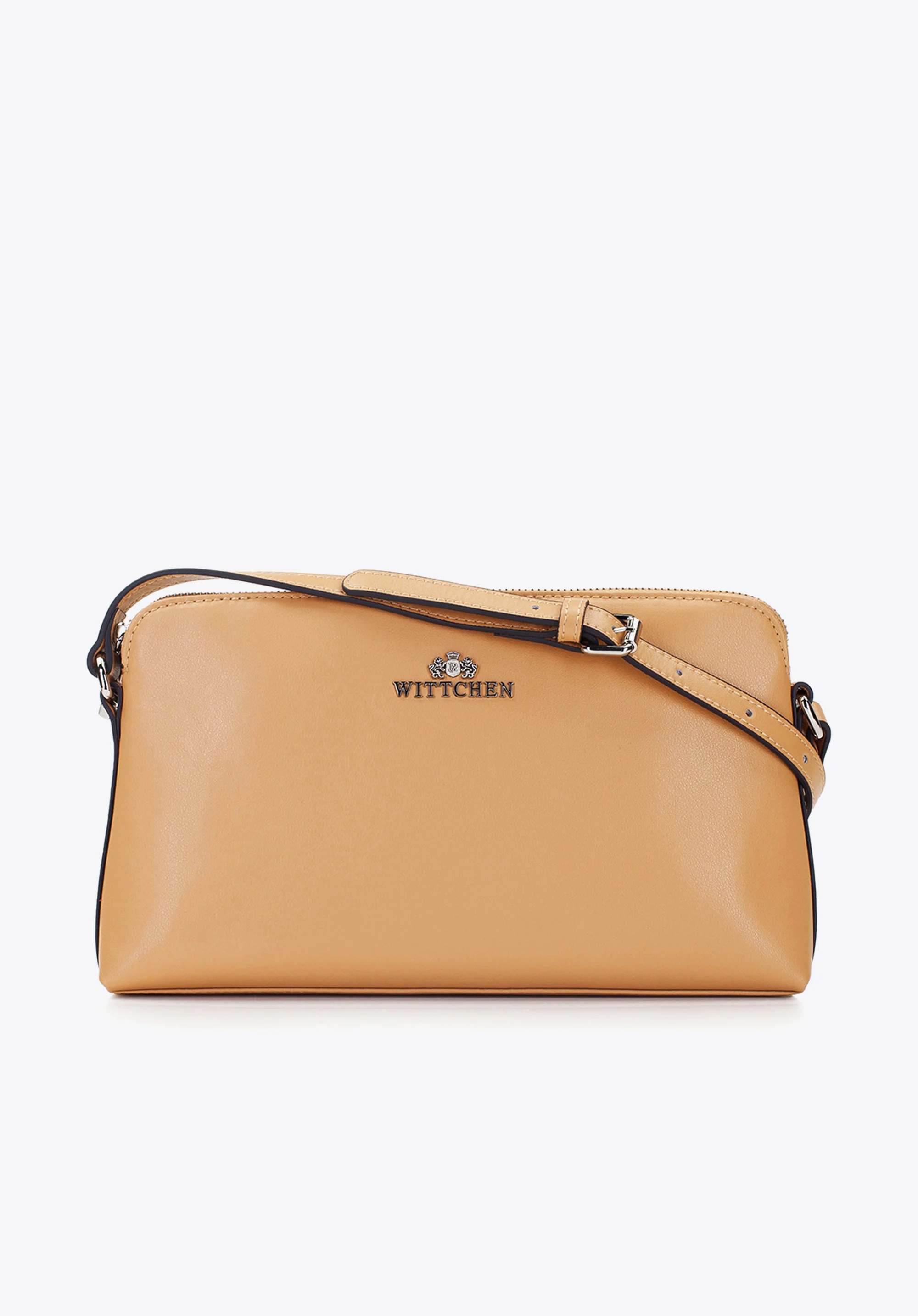 Damska listonoszka ze skóry metaliczna