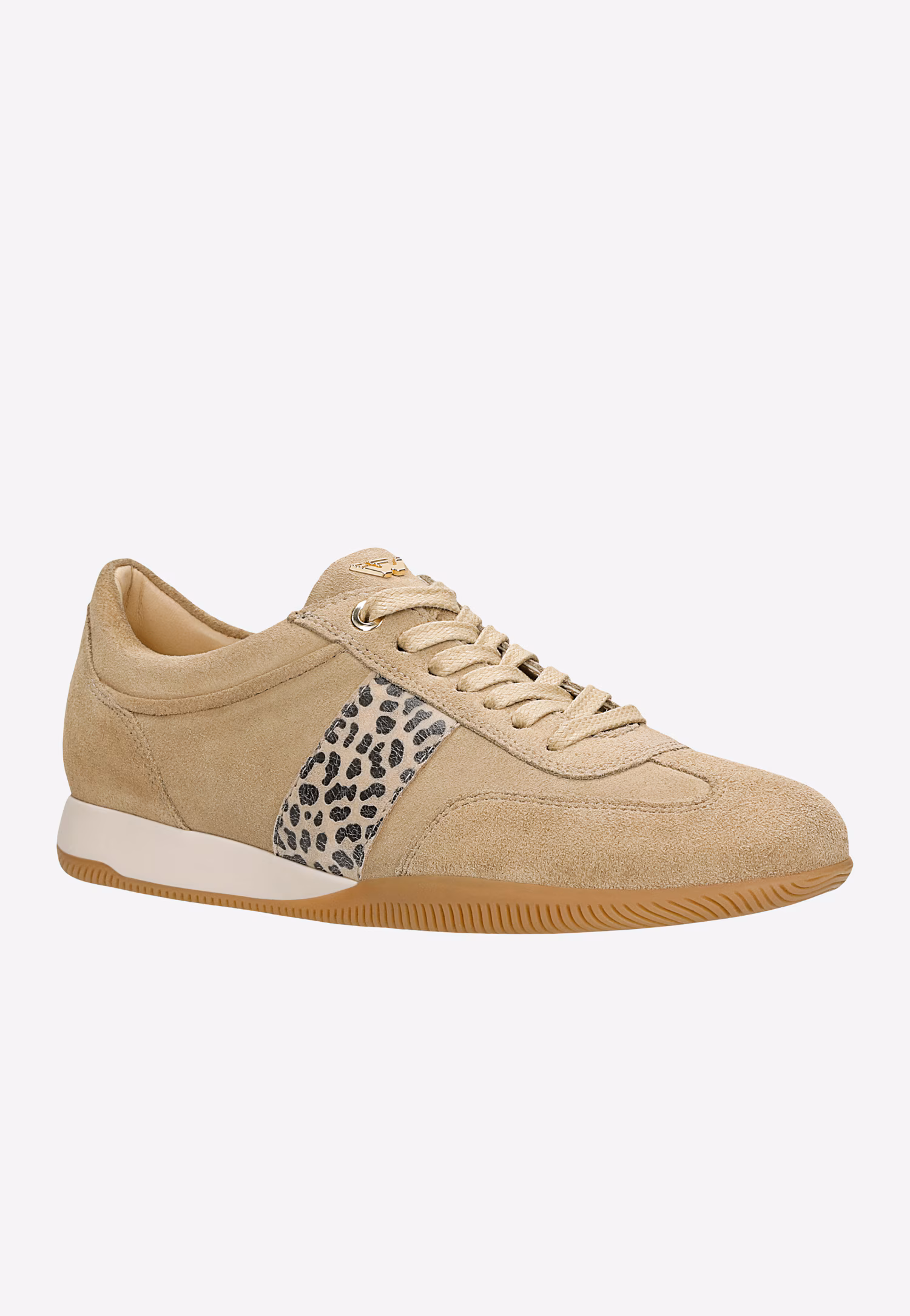 Bordowe trampki damskie z białymi wstawkami