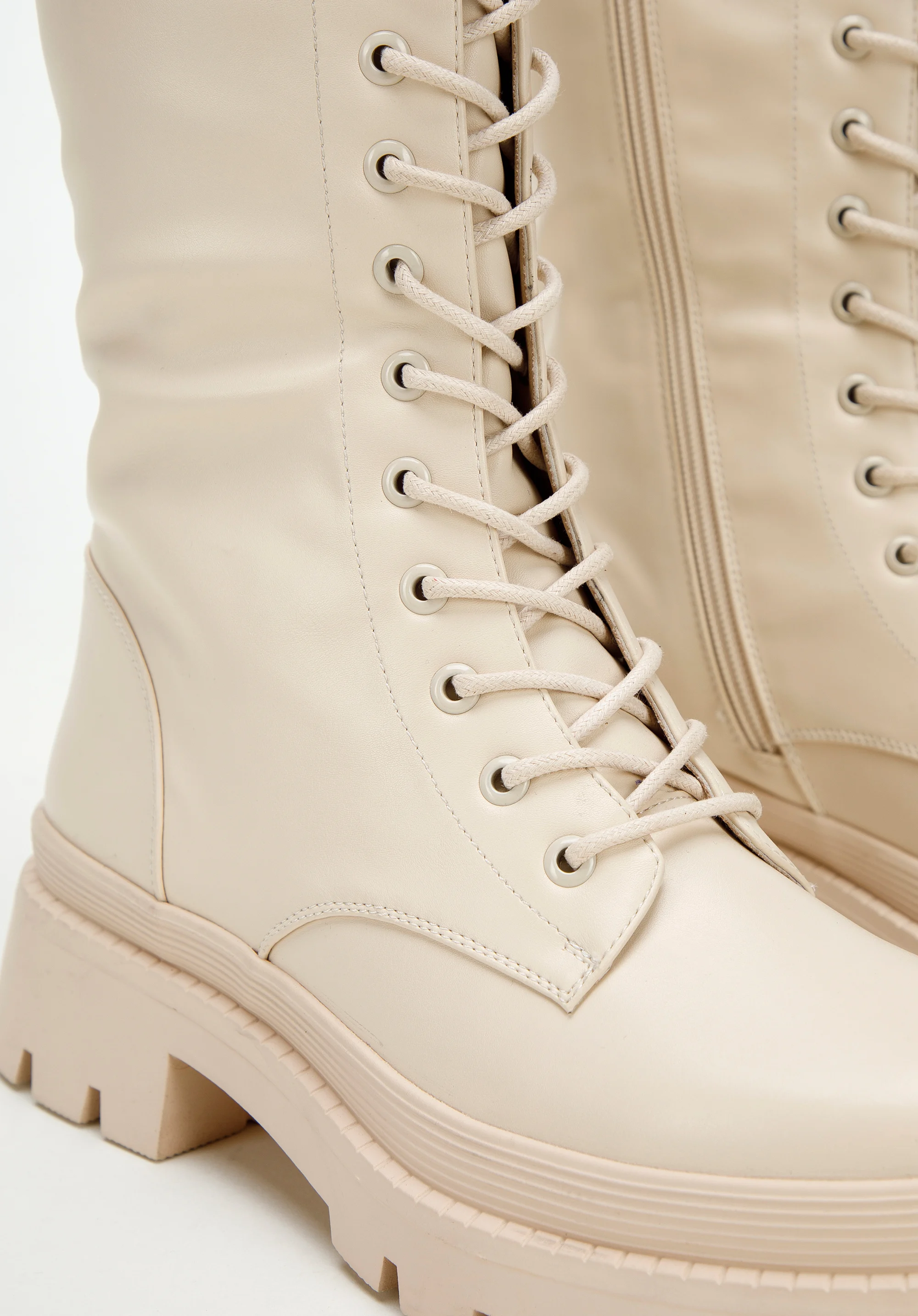 Damskie glany wysokie na platformie