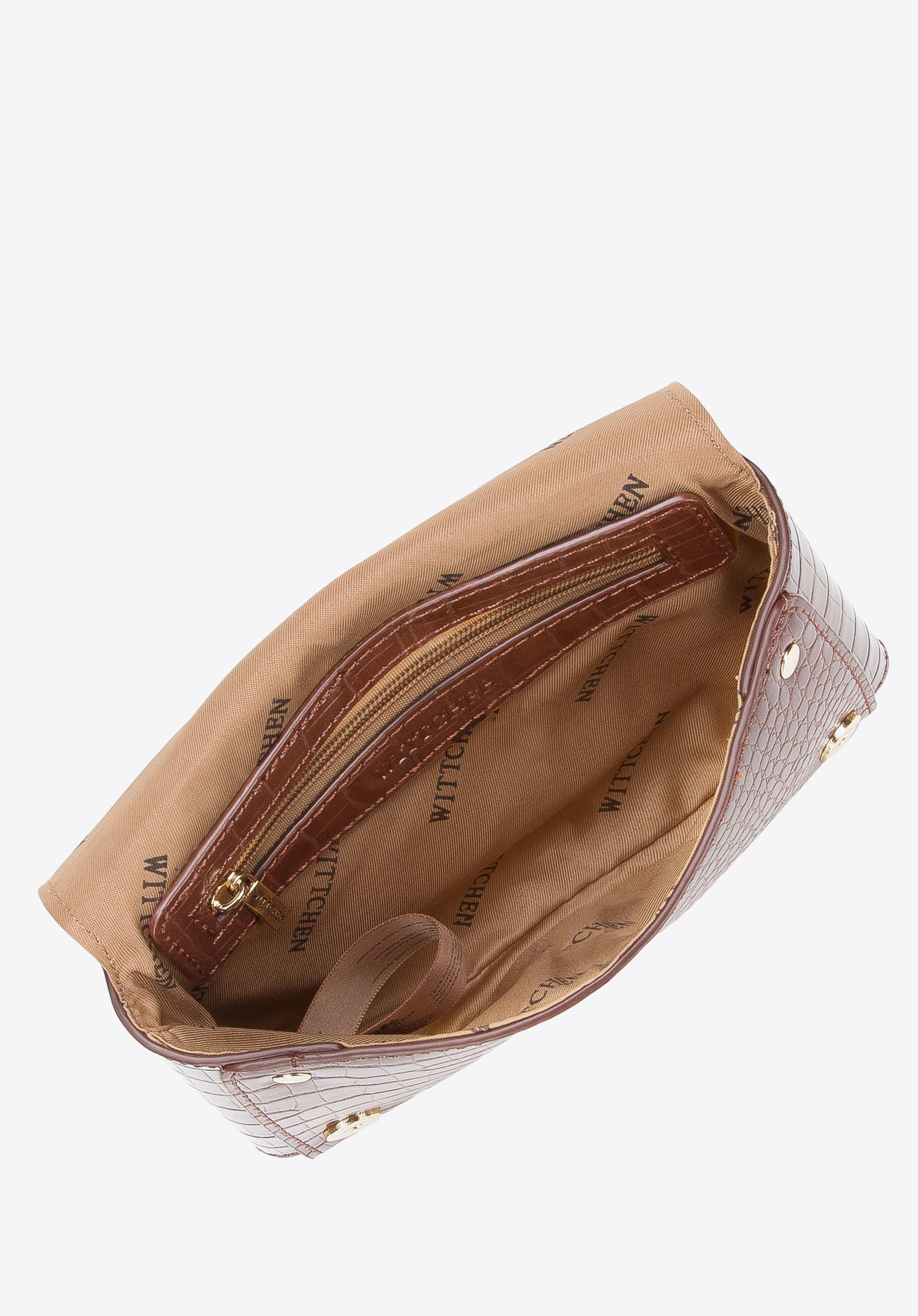 Damska torebka kopertowa 2 w 1 croco