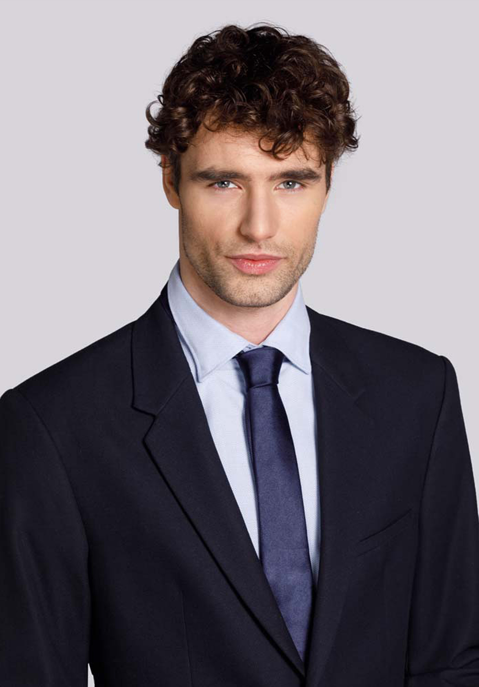 Krawat jedwabny bez wzoru