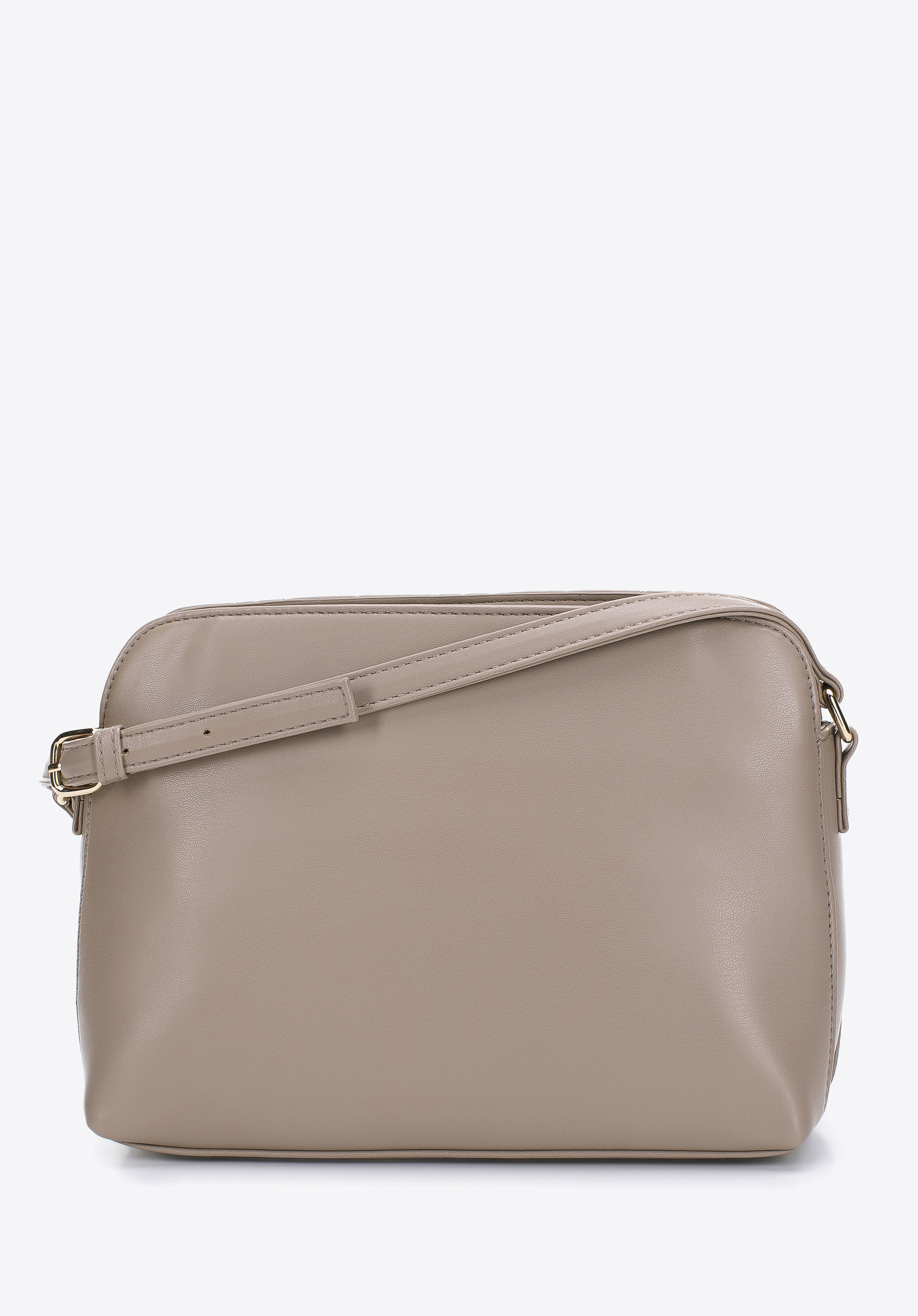 Damska listonoszka z ekoskóry pikowanej w trójkąty