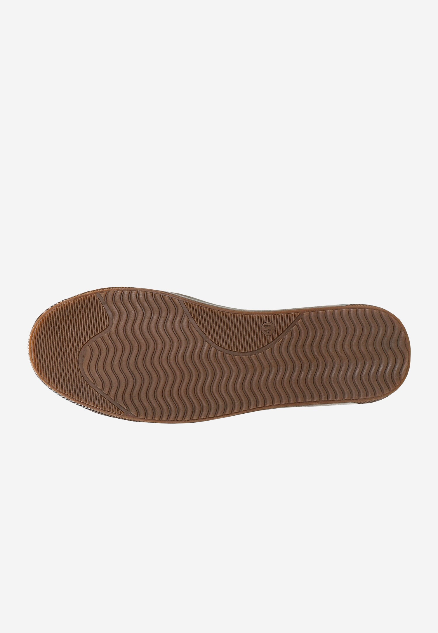 Granatowe trampki męskie na brązowej podeszwie