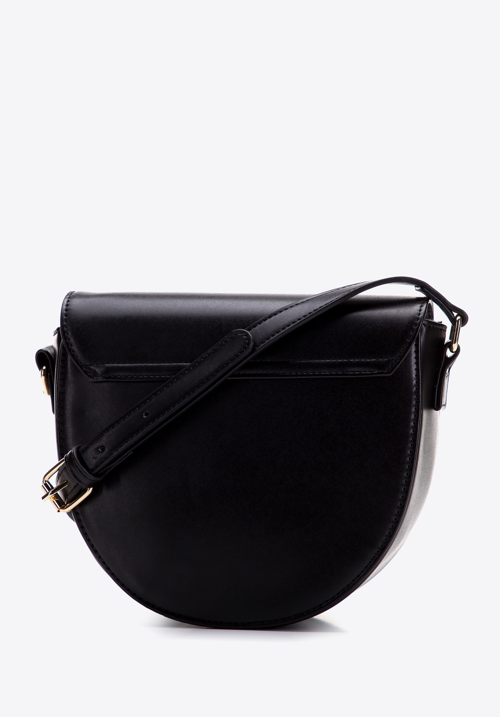 Damska listonoszka z ozdobną klamrą na klapie