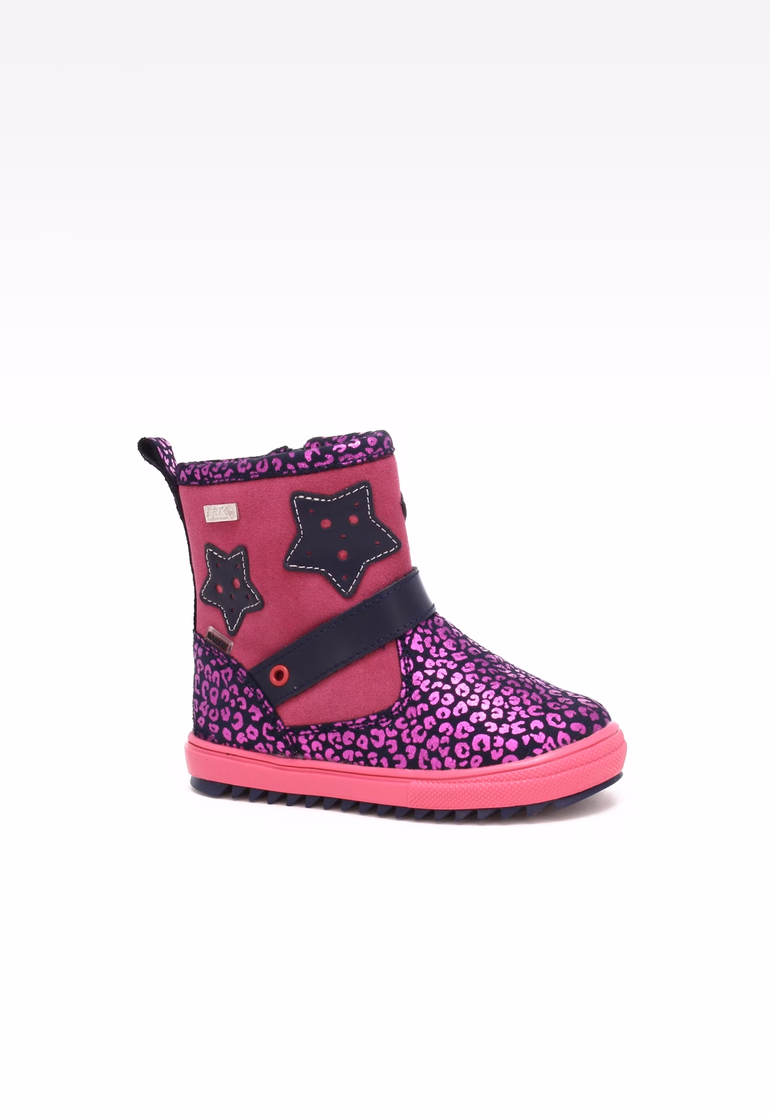 Kozaki ocieplane BARTEK 91766/0L-POP, dla dziewcząt, różowo-czarny