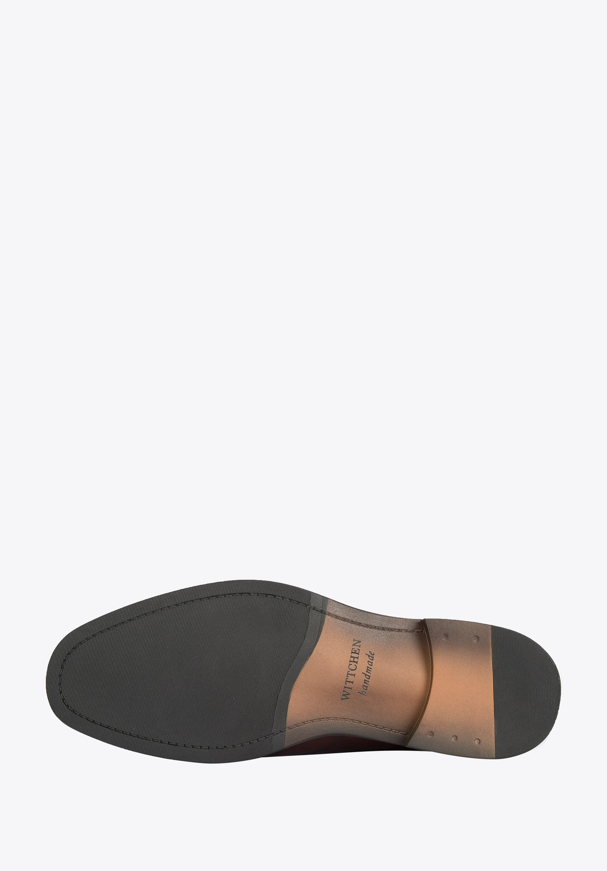 Męskie buty derby skórzane z płaskim szwem