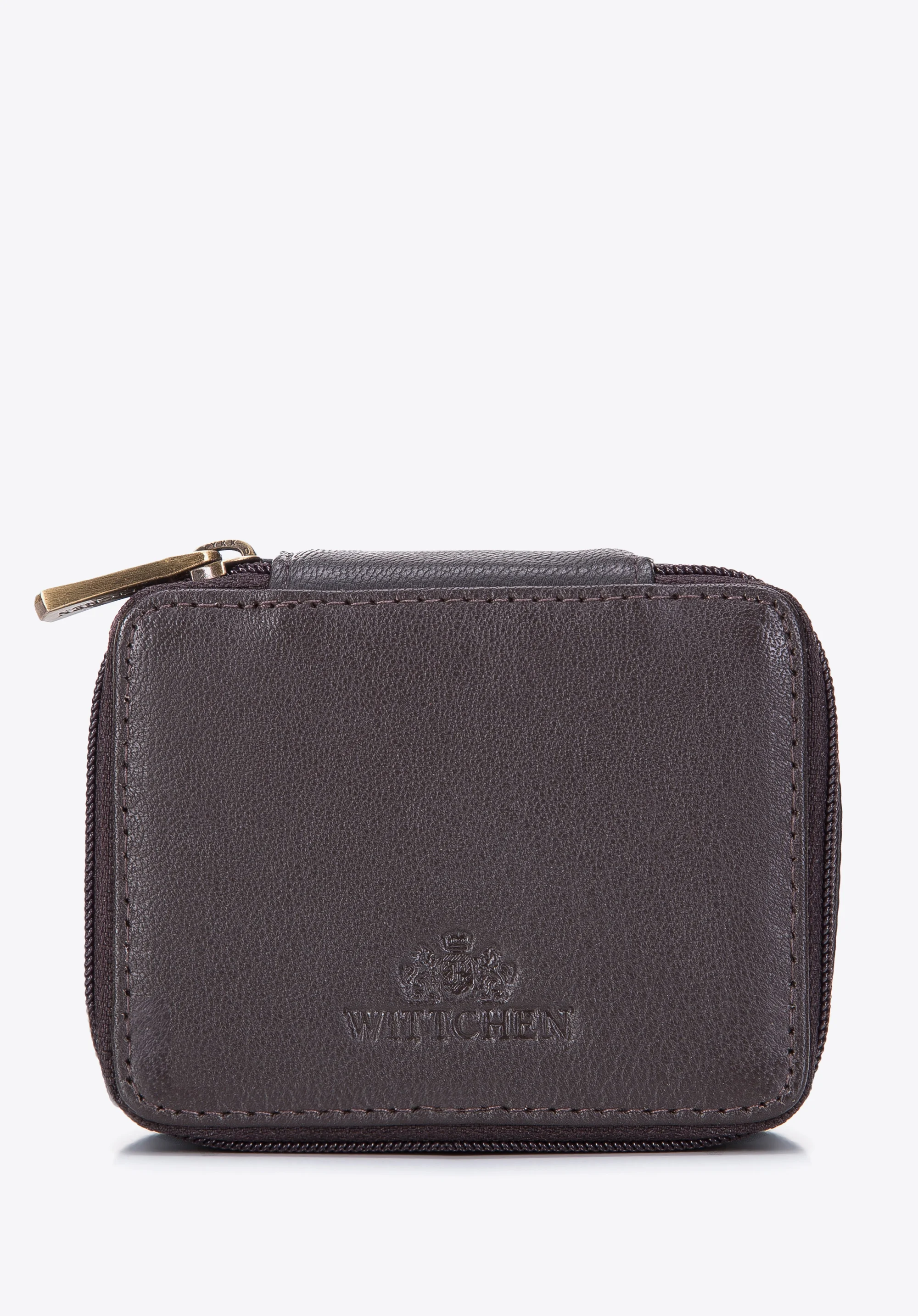 Minikosmetyczka skórzana pudełkowa