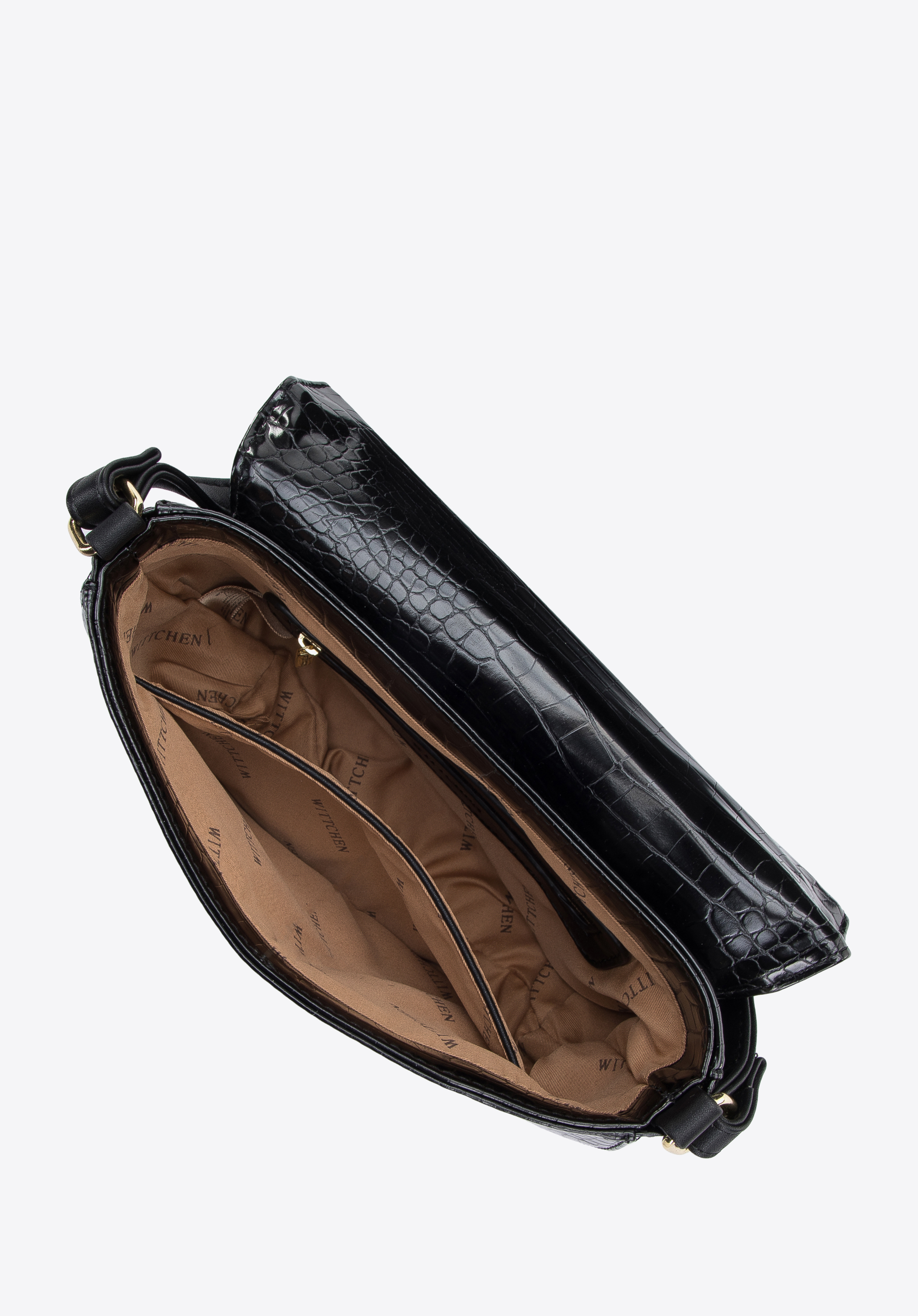 Damska listonoszka z ekoskóry croco