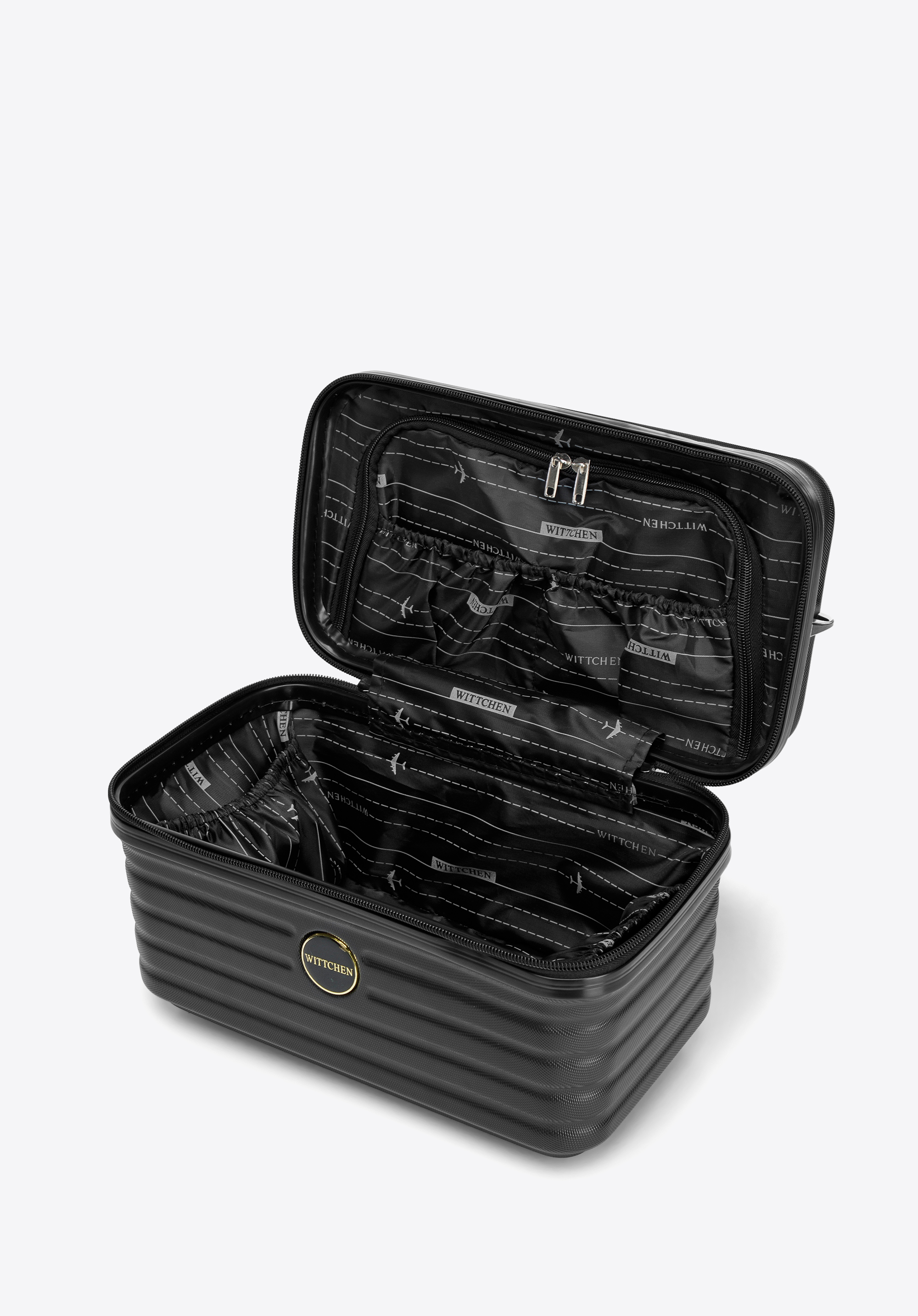 Walizka kabinowa z ABS-u w ukośne paski