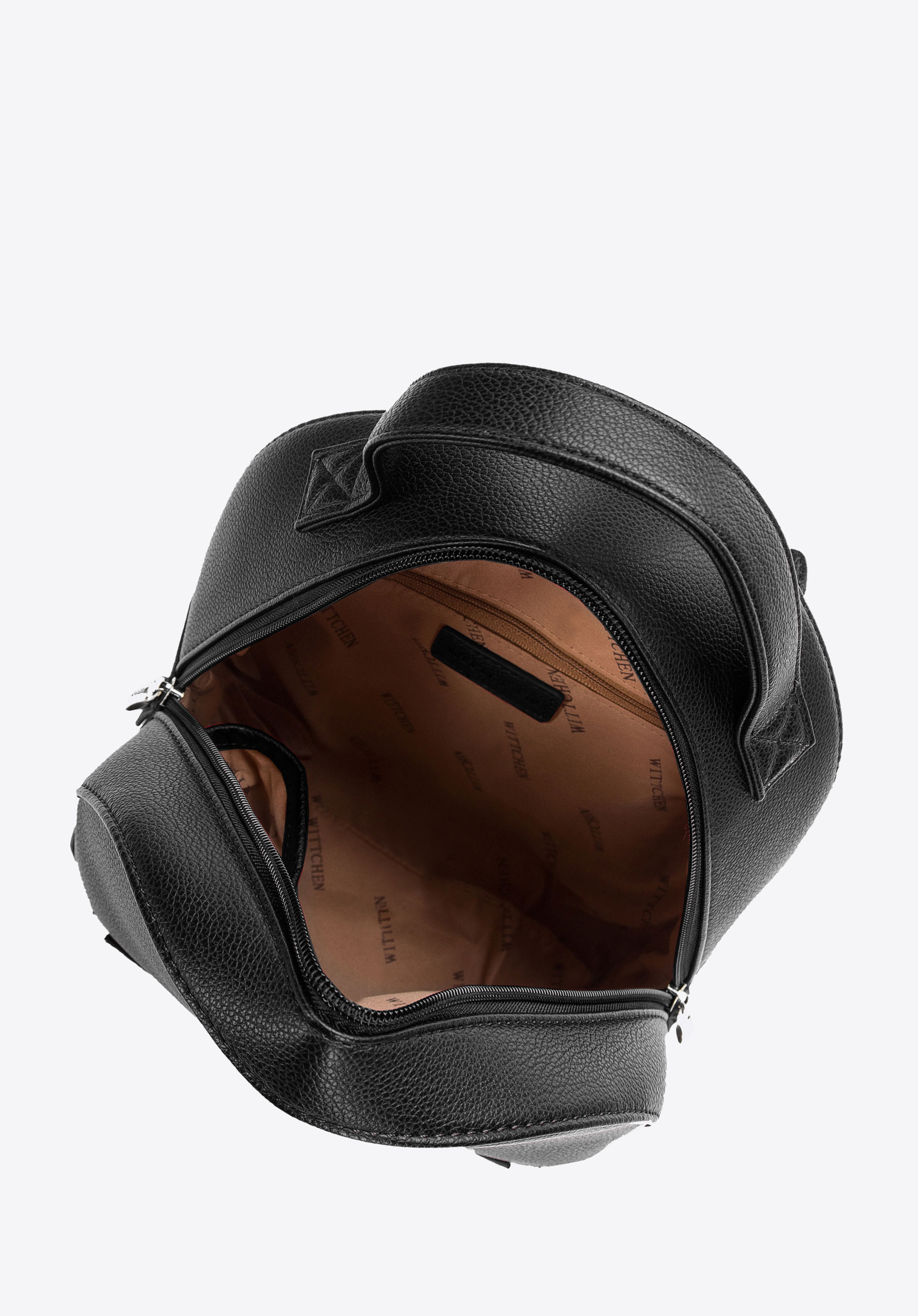 Damski plecak z ekoskóry zaokrąglony mały