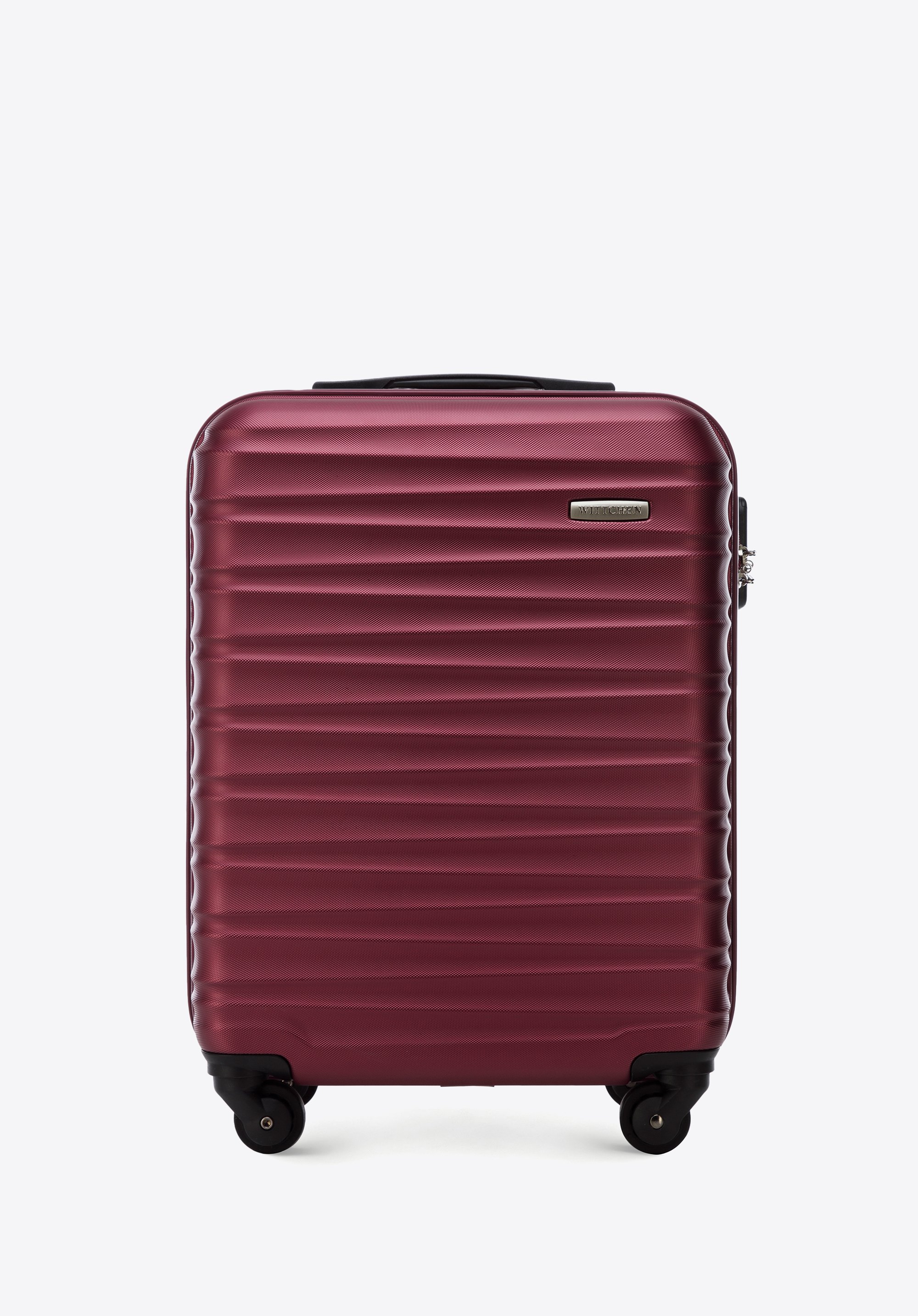 Duża walizka z ABS-u z żebrowaniem