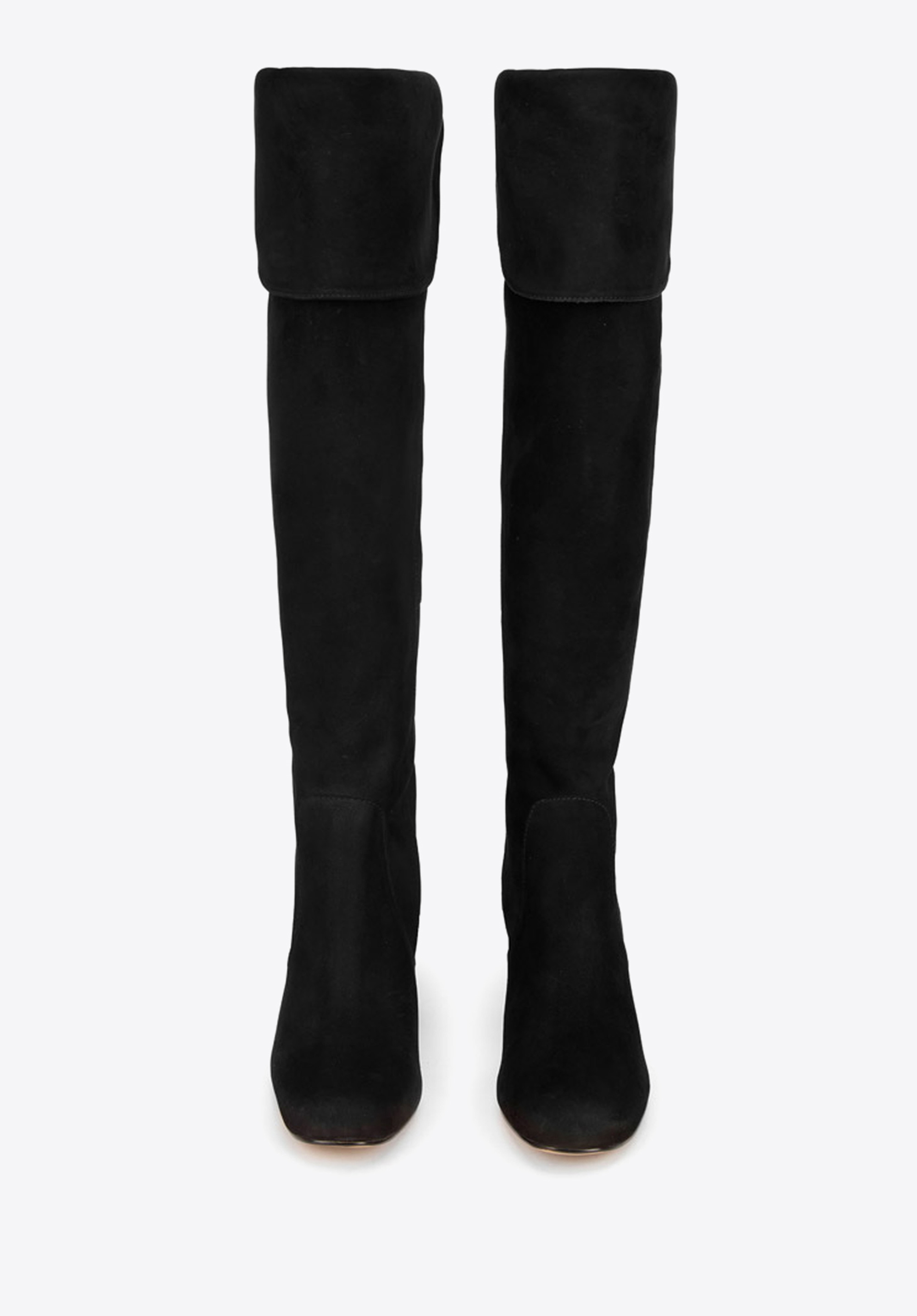 Muszkieterki zamszowe na słupku