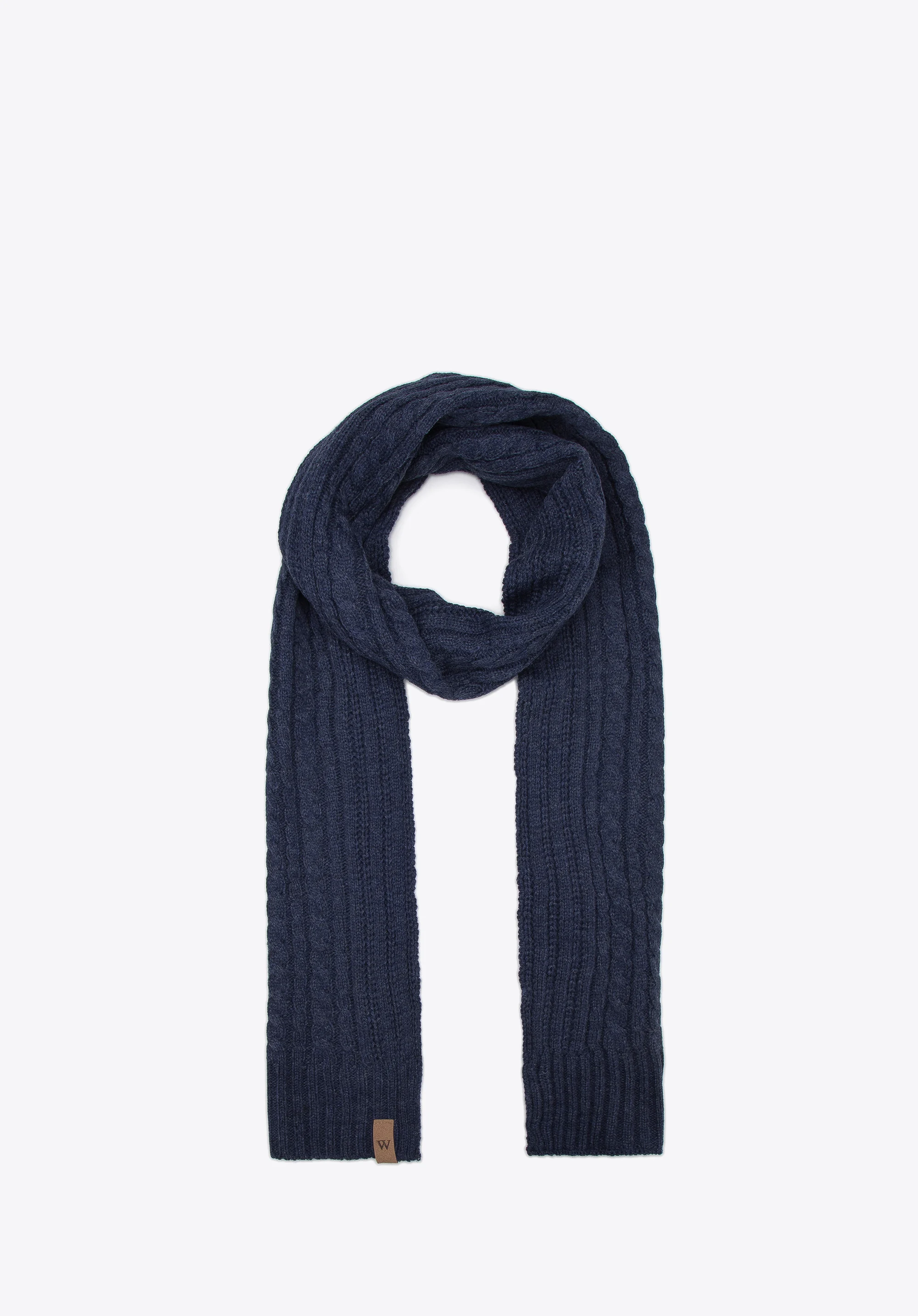 Męski komplet zimowy z ozdobnym splotem klasyczny