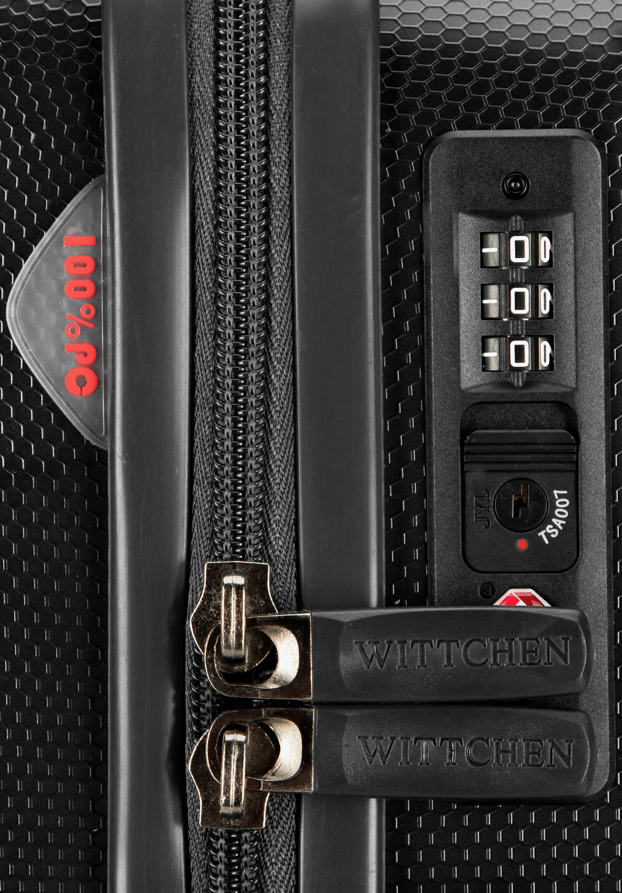 Walizka kabinowa z polikarbonu geometryczna