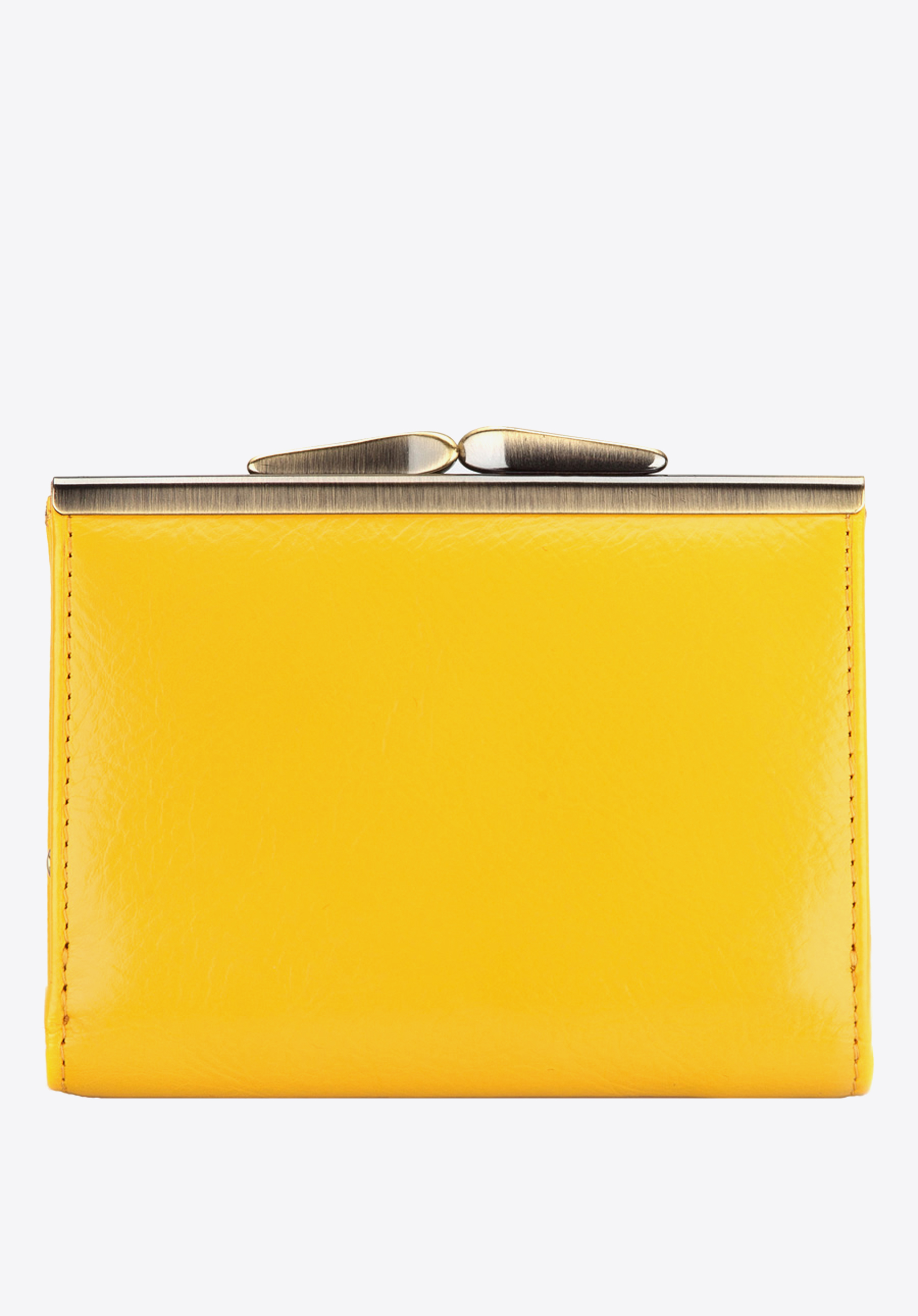 Damski portfel ze skóry na bigiel mały