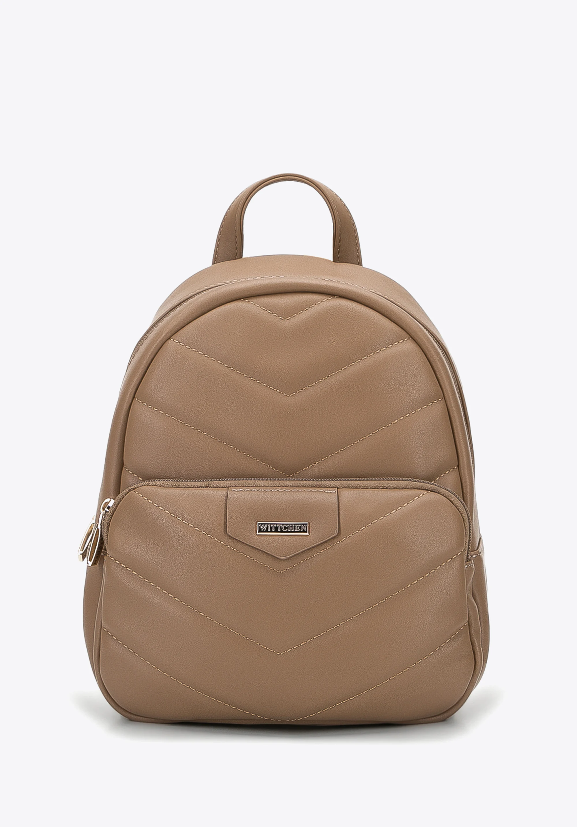 Damski plecak z miękkiej ekoskóry pikowany