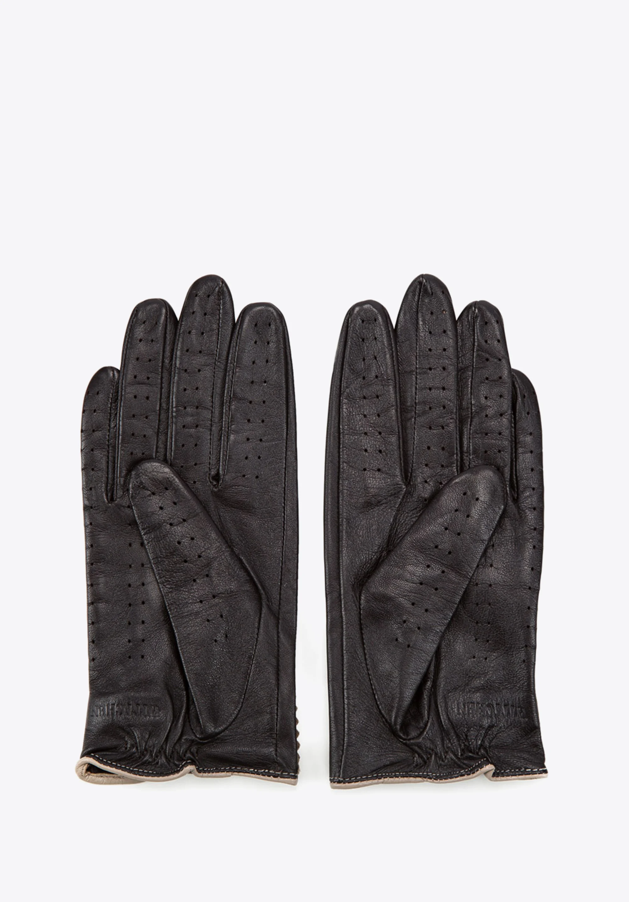 Damskie rękawiczki skórzane samochodowe