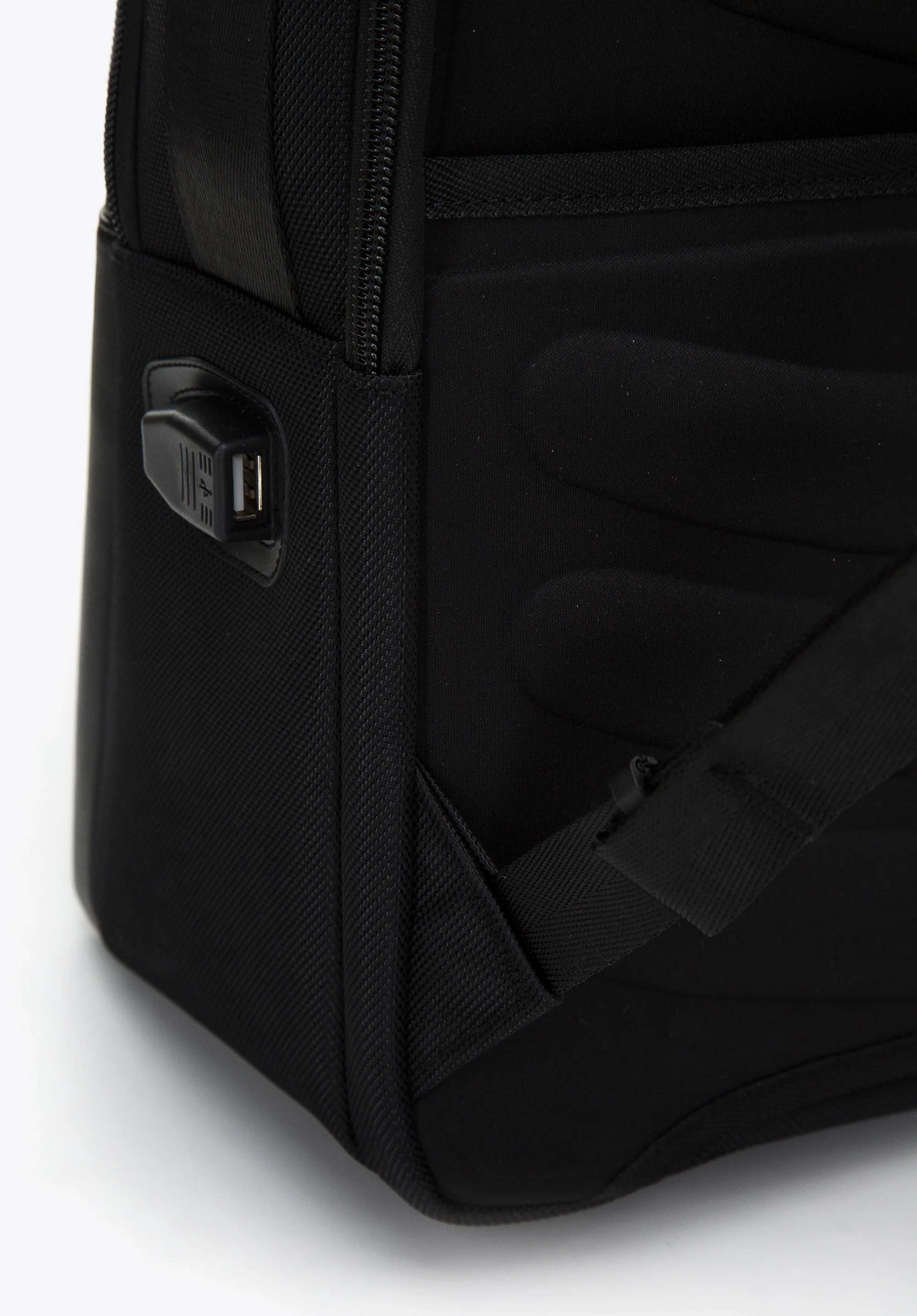 Męski plecak na laptopa 15,6” dwukomorowy z błyszczącym suwakiem