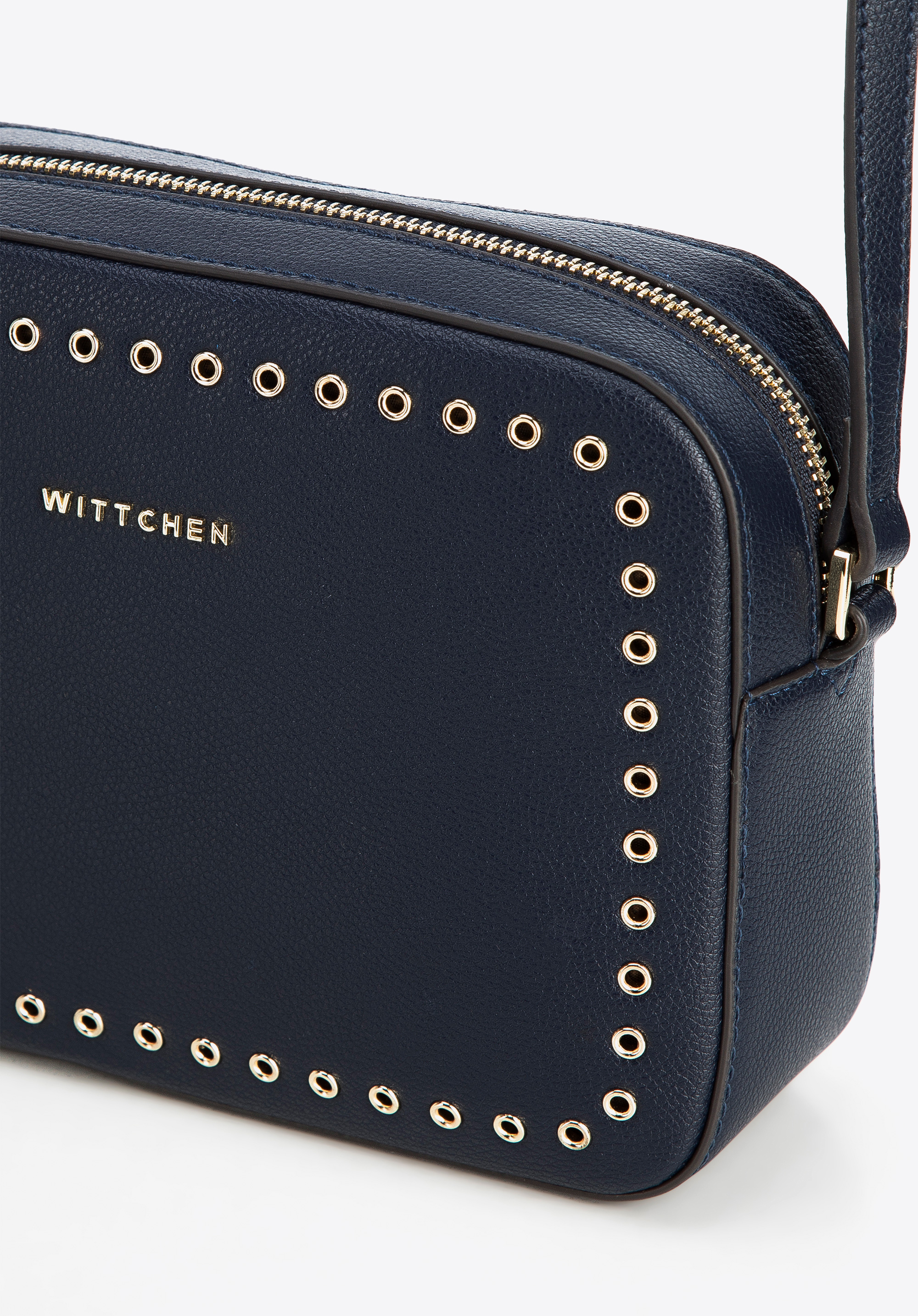 Damska listonoszka skórzana z nitami