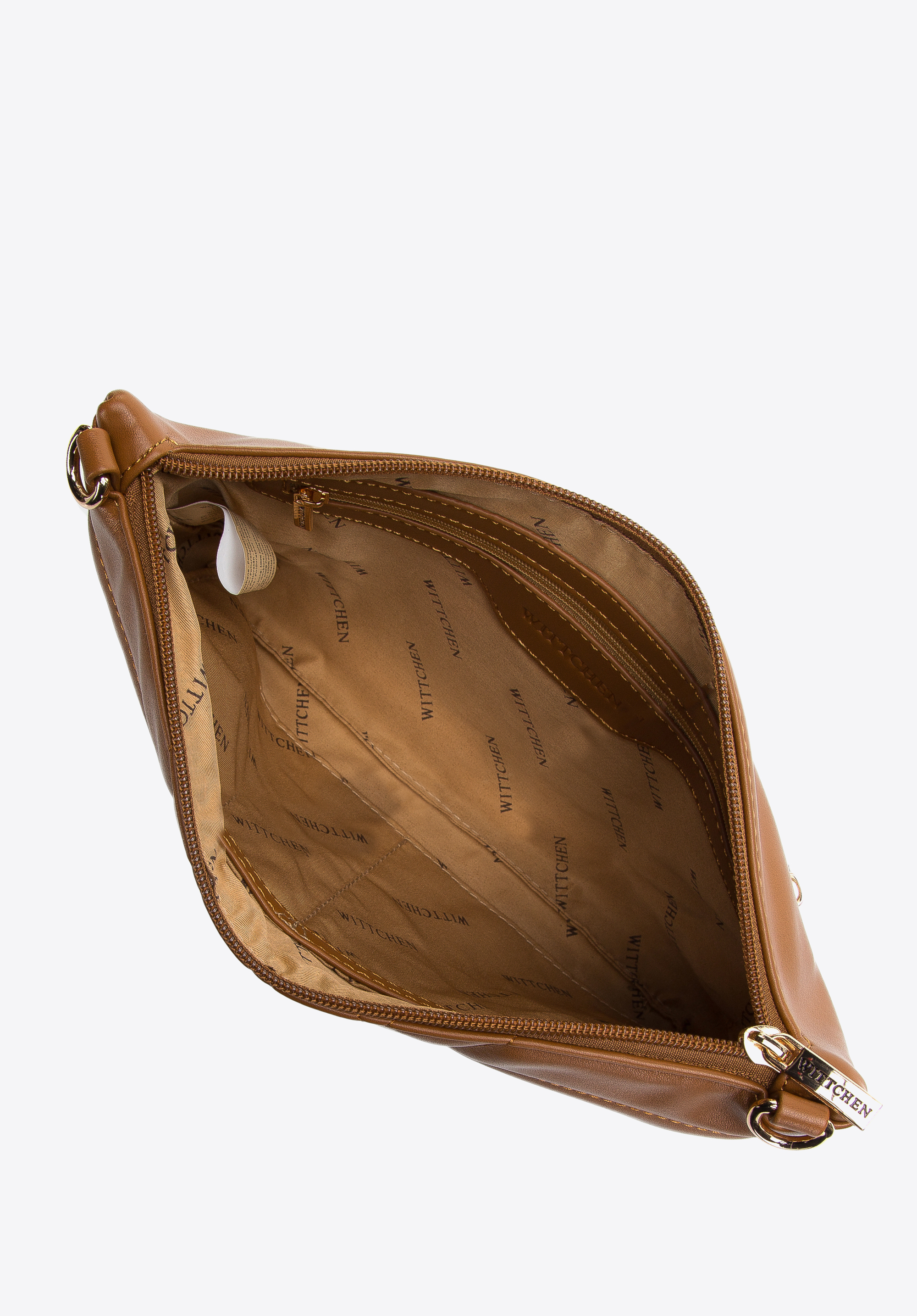 Damska listonoszka z pikowanej ekoskóry w ozdobny wzór cienka