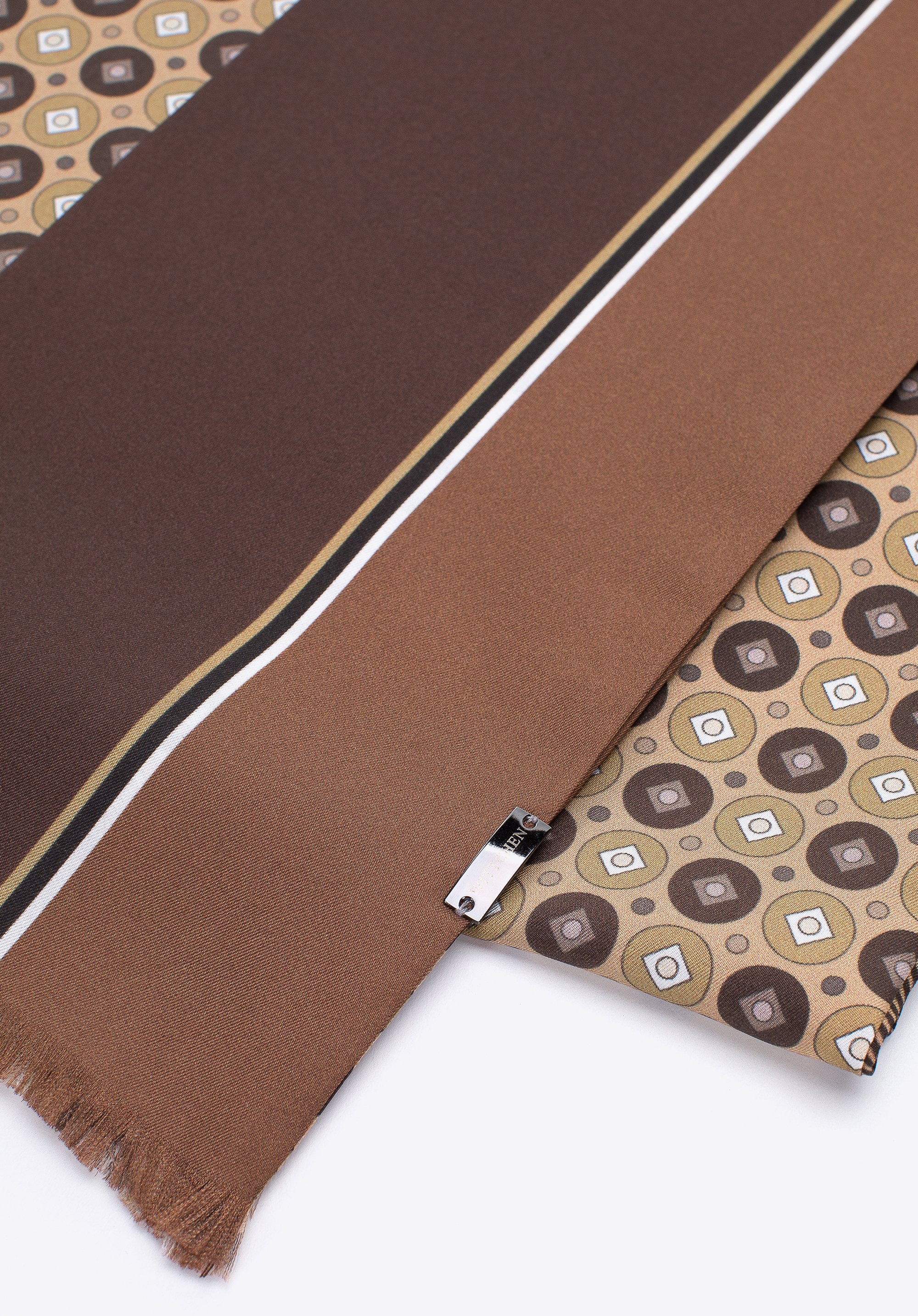 Męski szal z jedwabiu