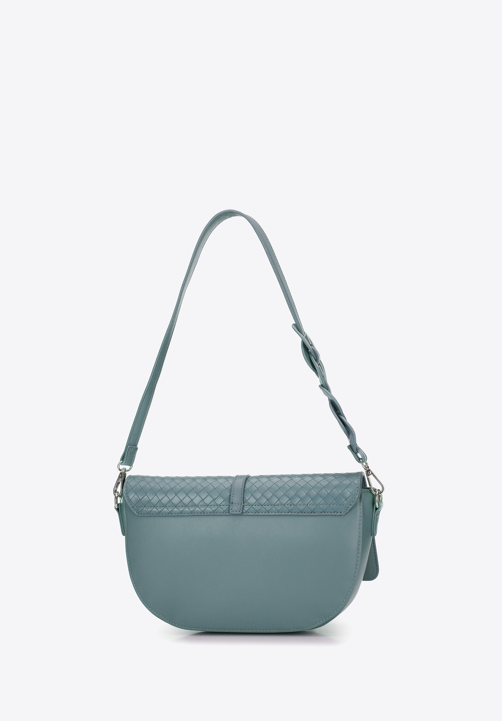 Torebka półksiężyc z plecionką