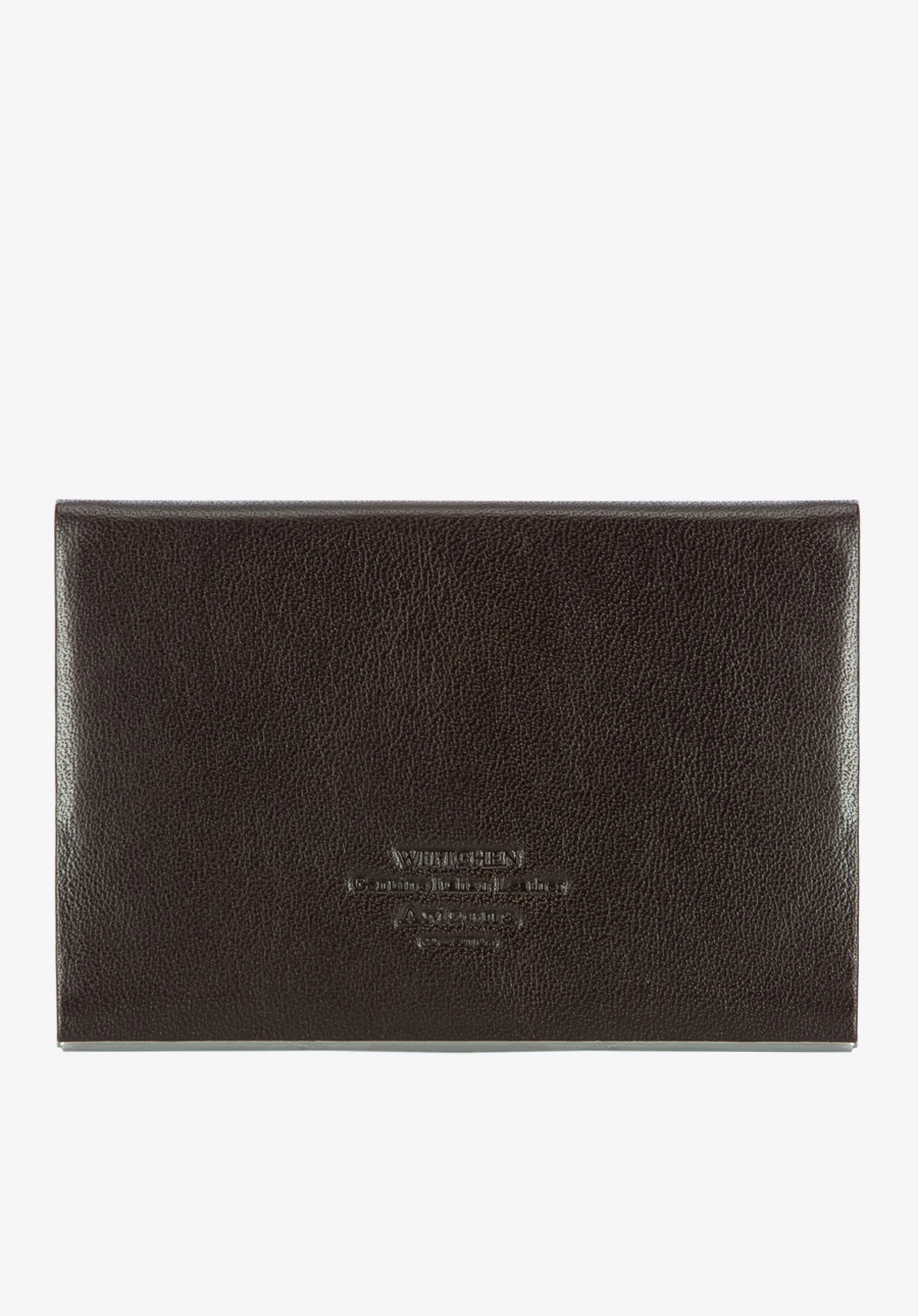 Etui na wizytówki ze skóry z herbem klasyczne