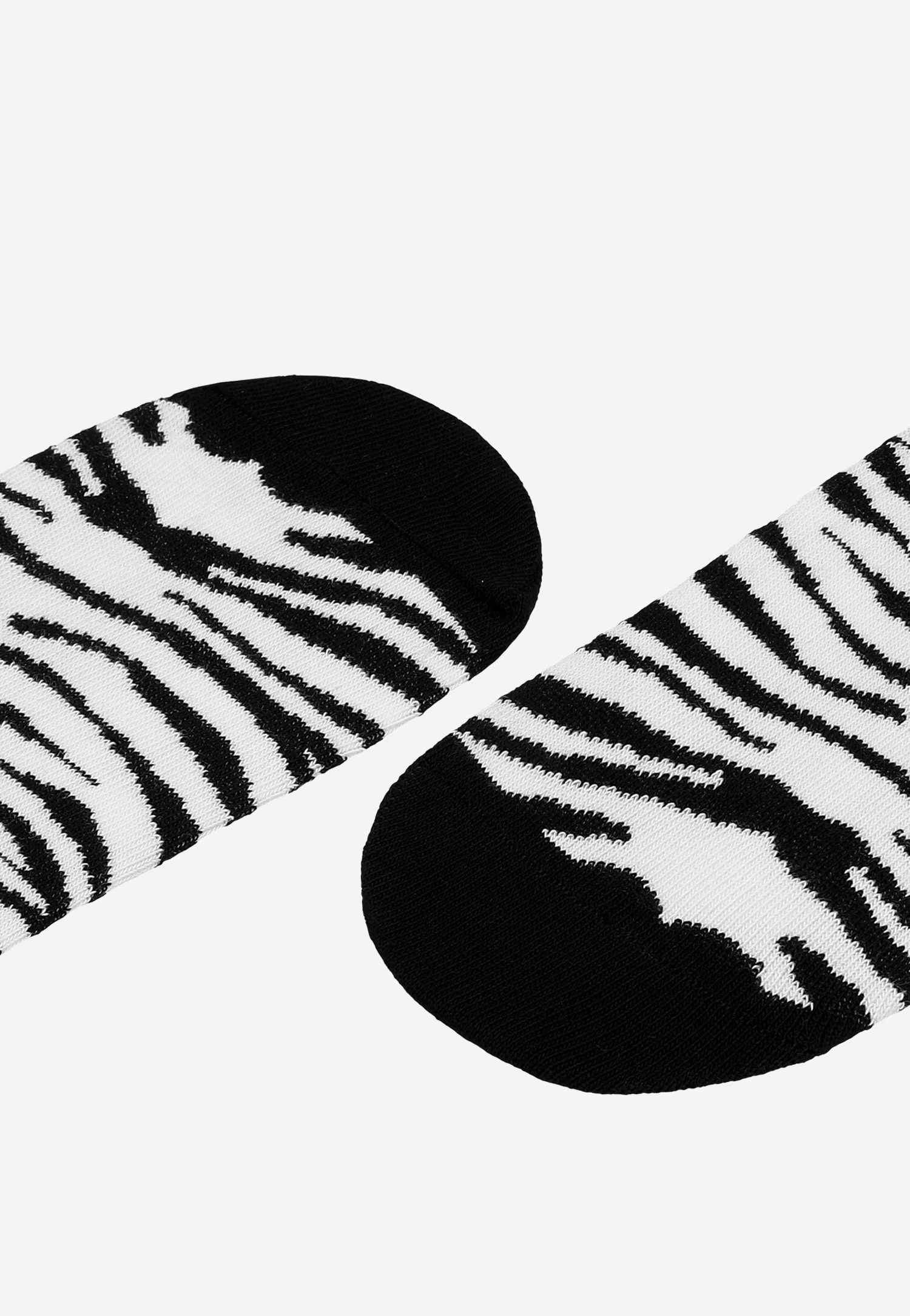 Skarpetki stopki w print z paskami zebry