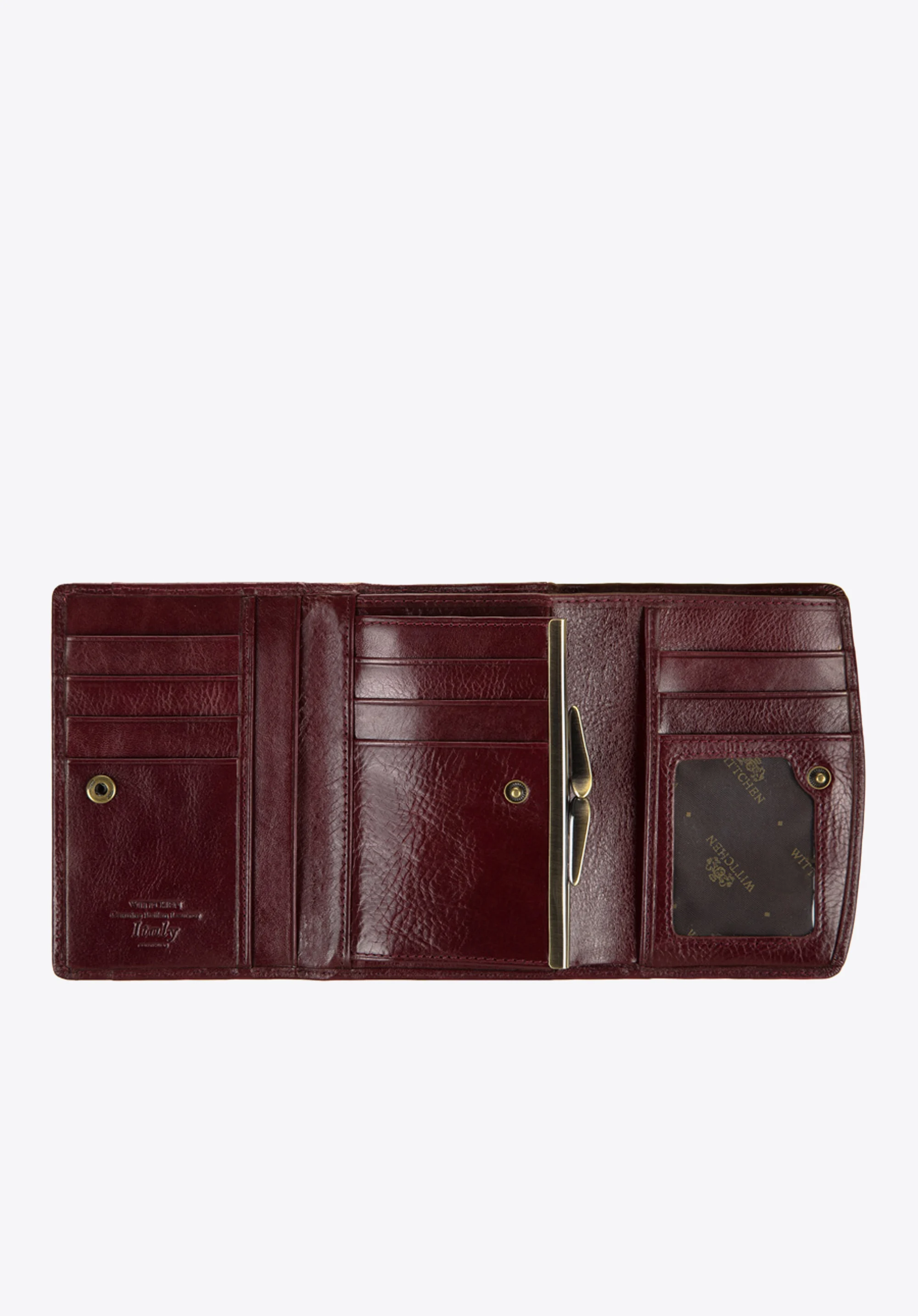 Damski portfel skórzany z kieszonką na bigiel