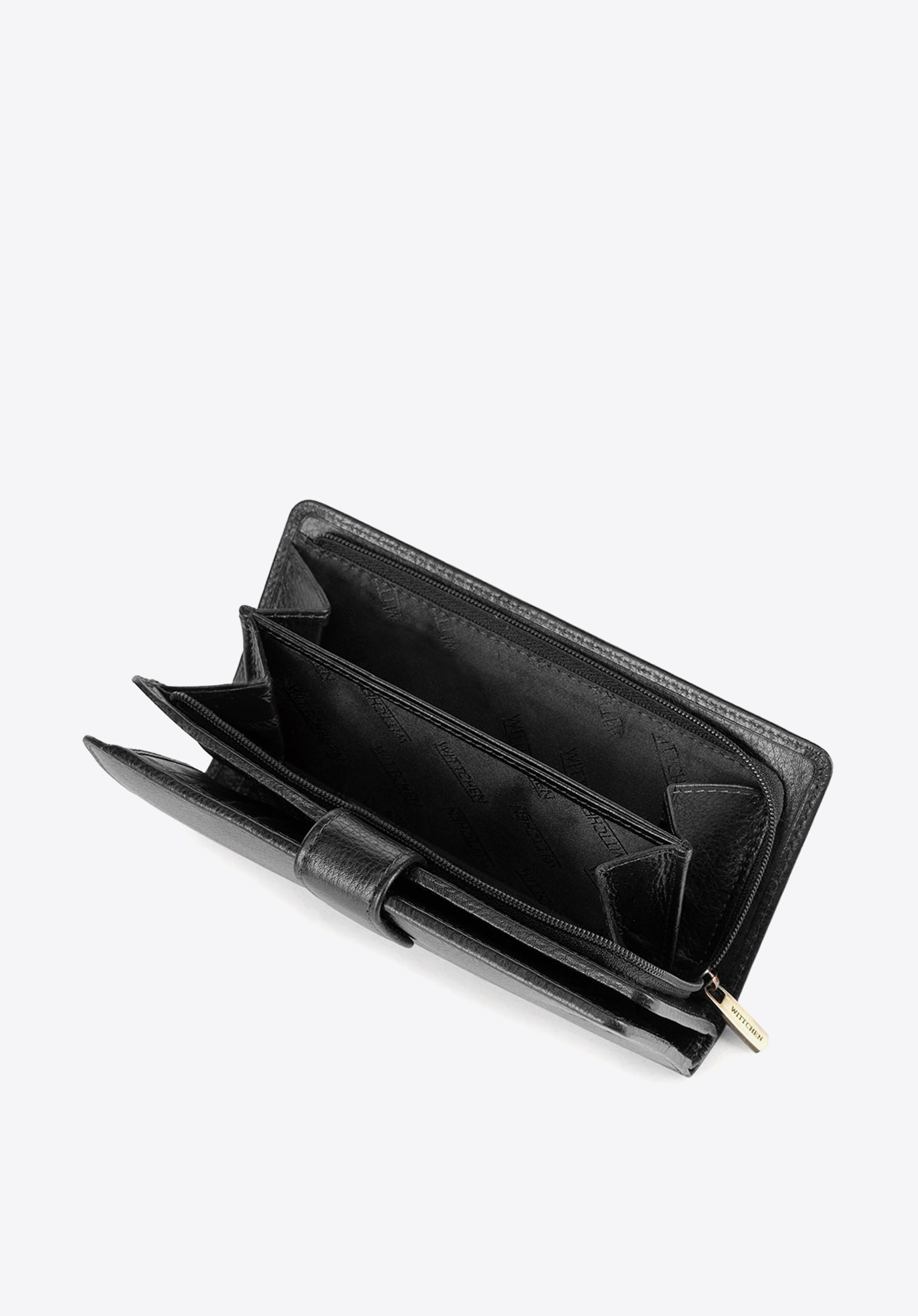 Damski portfel skórzany na napę średni