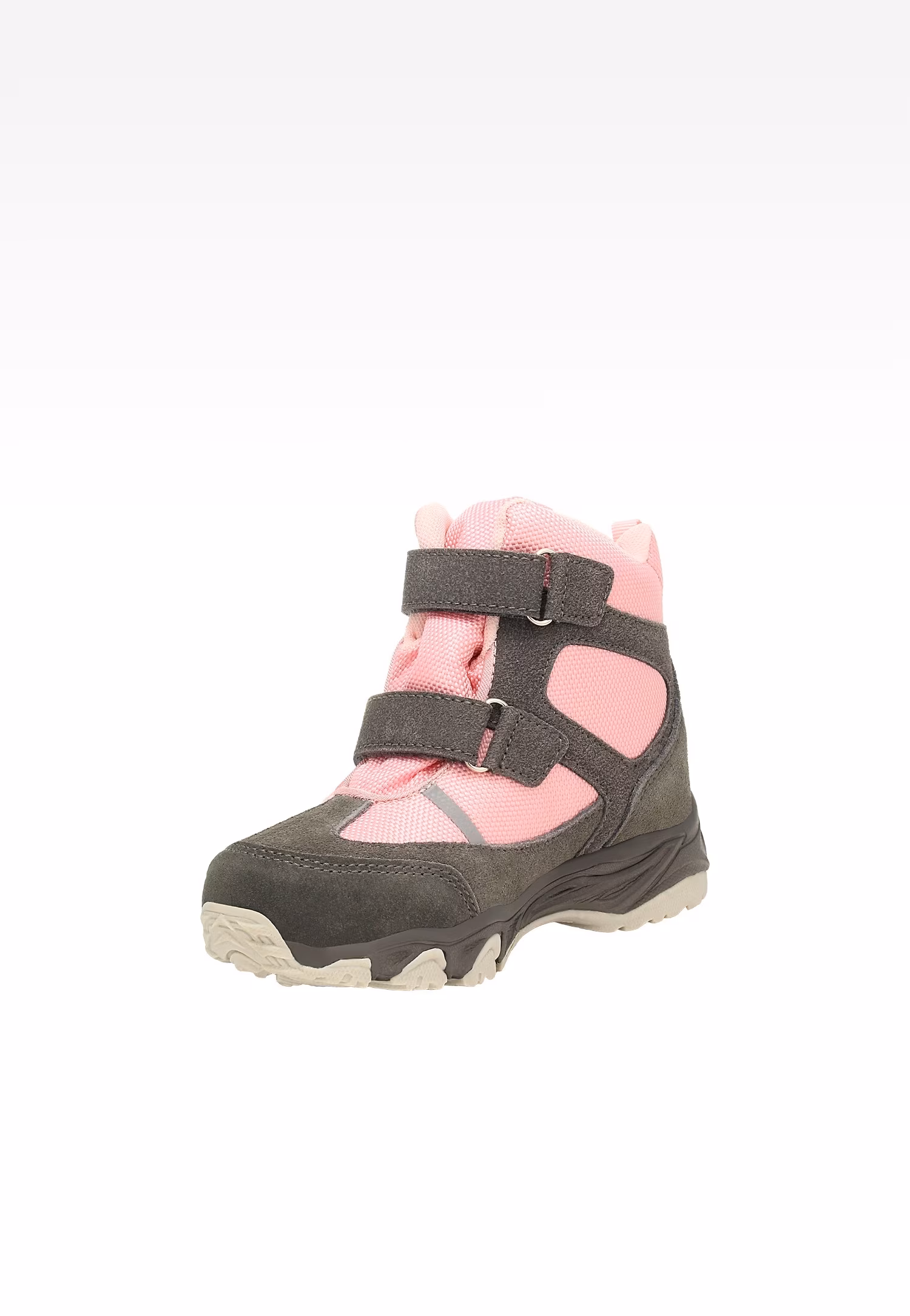 Trzewiki ocieplane BARTEK 14655003, dla dziewcząt, szaro-różowy