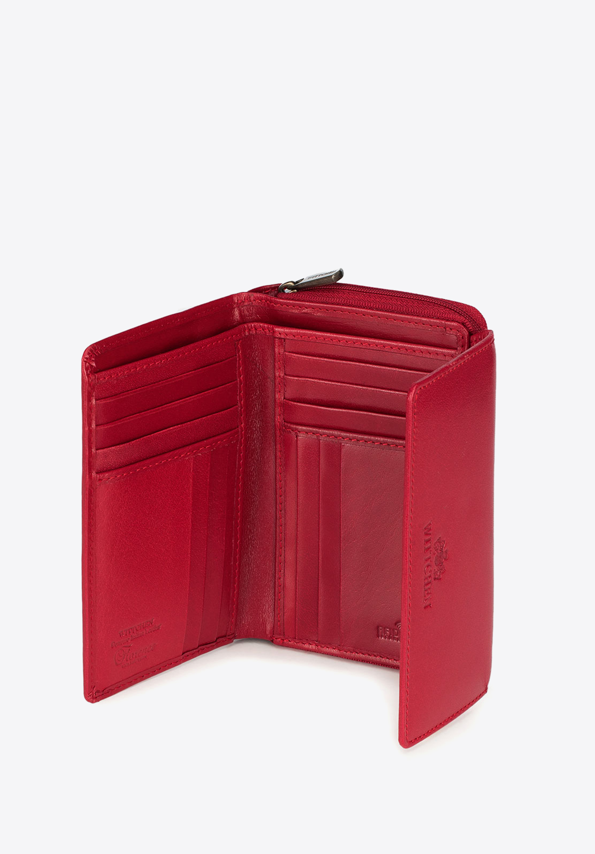 Damski portfel ze skóry poziomy