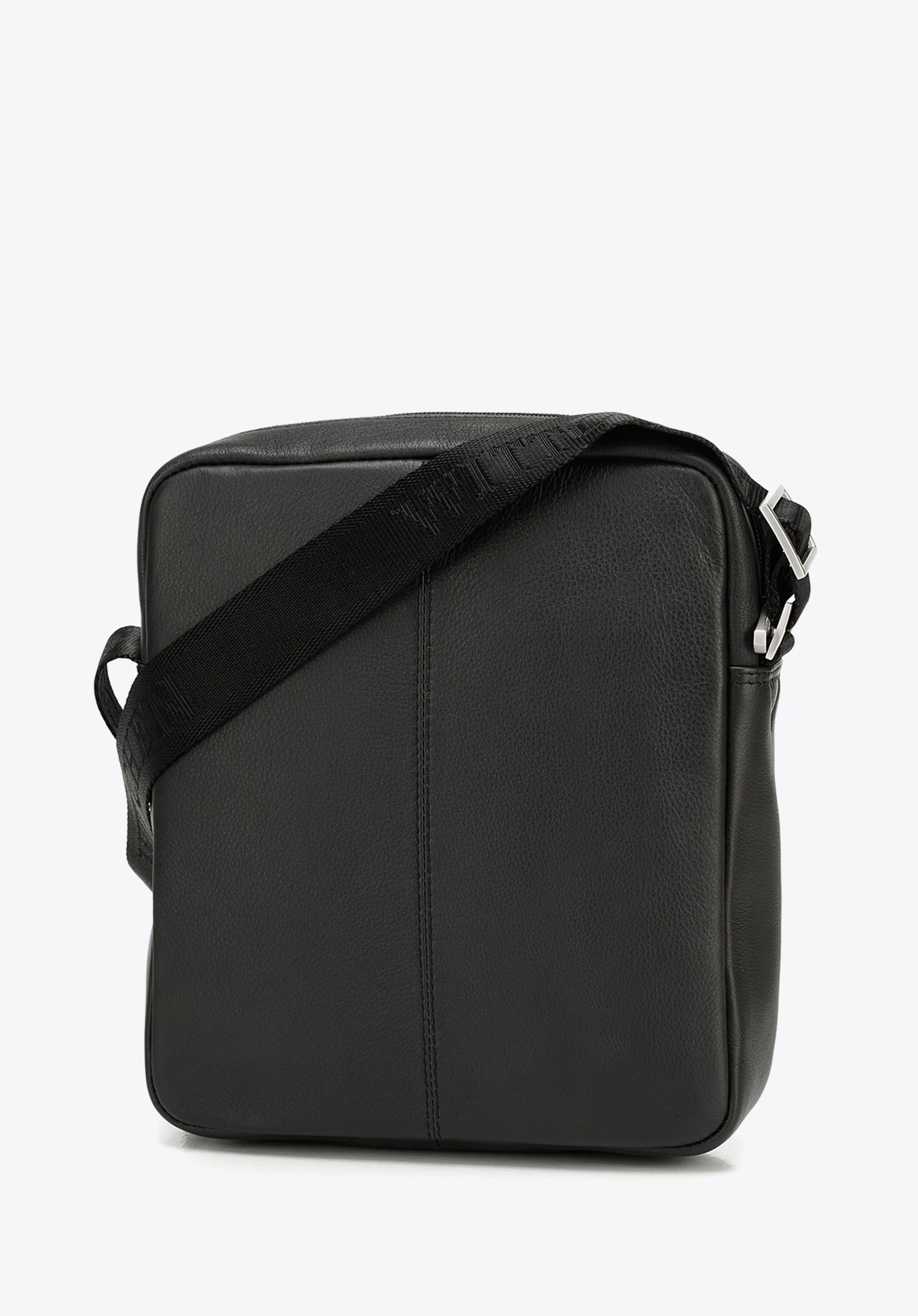 Męska listonoszka skórzana stębnowana mała