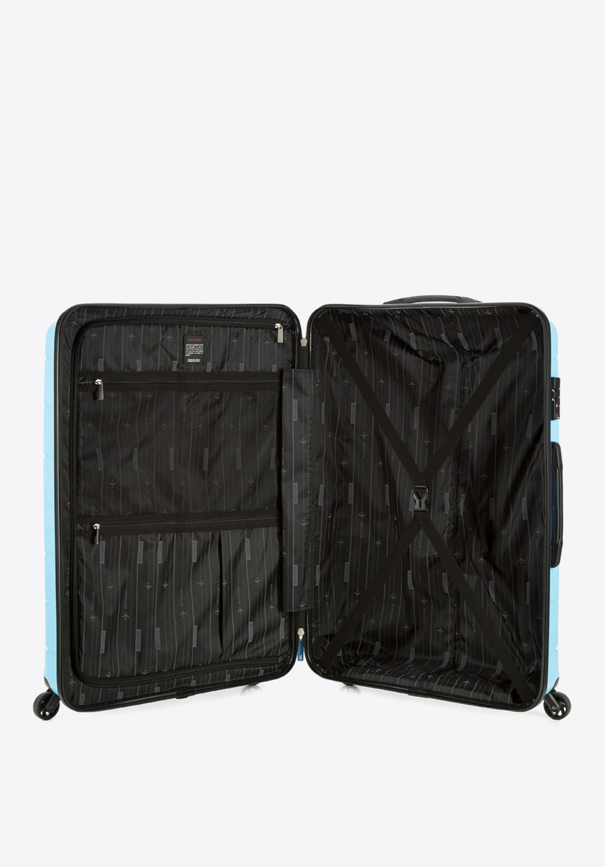 Walizka kabinowa z polipropylenu żłobiona