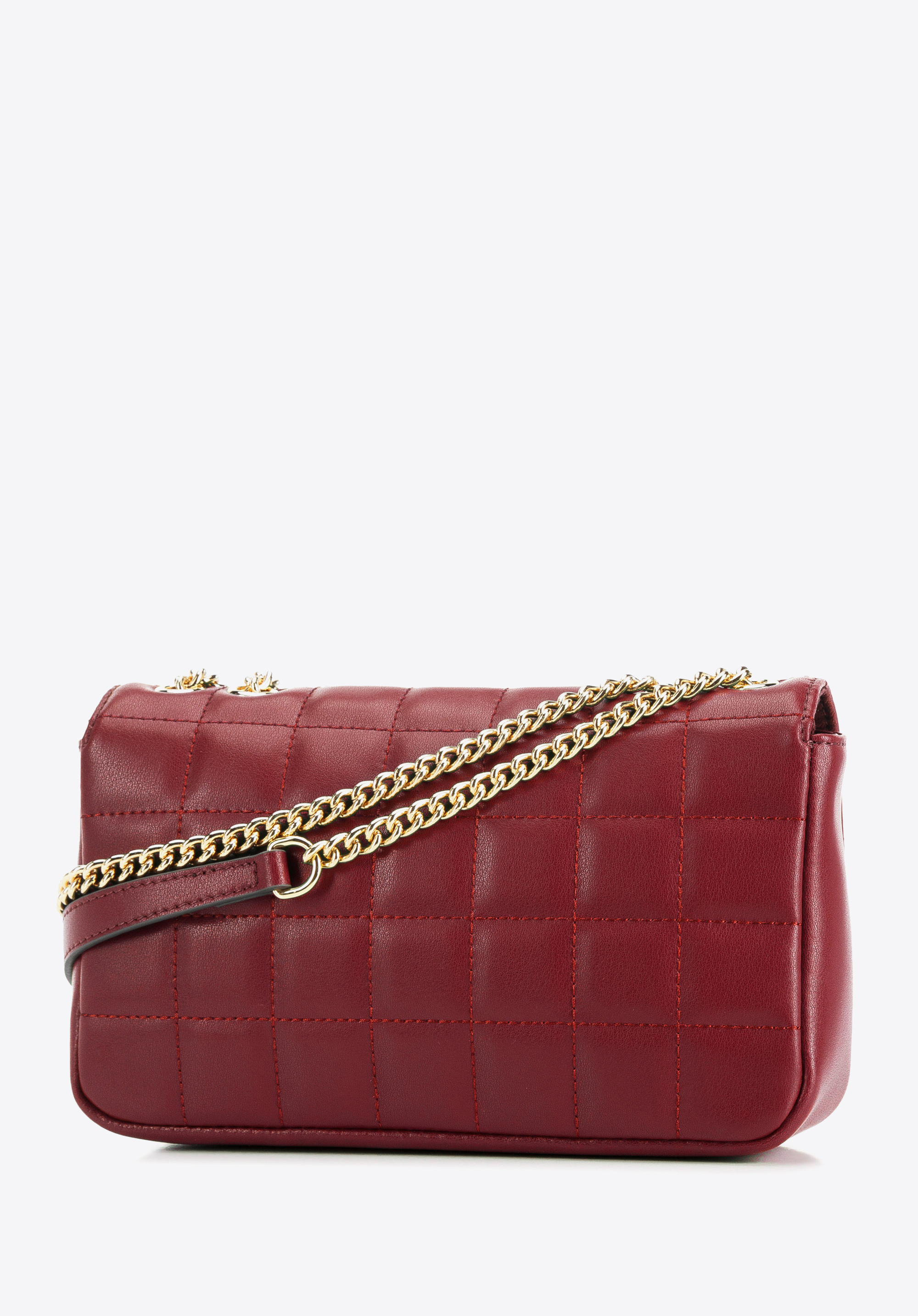 Damska torebka z pikowanej skóry podłużna