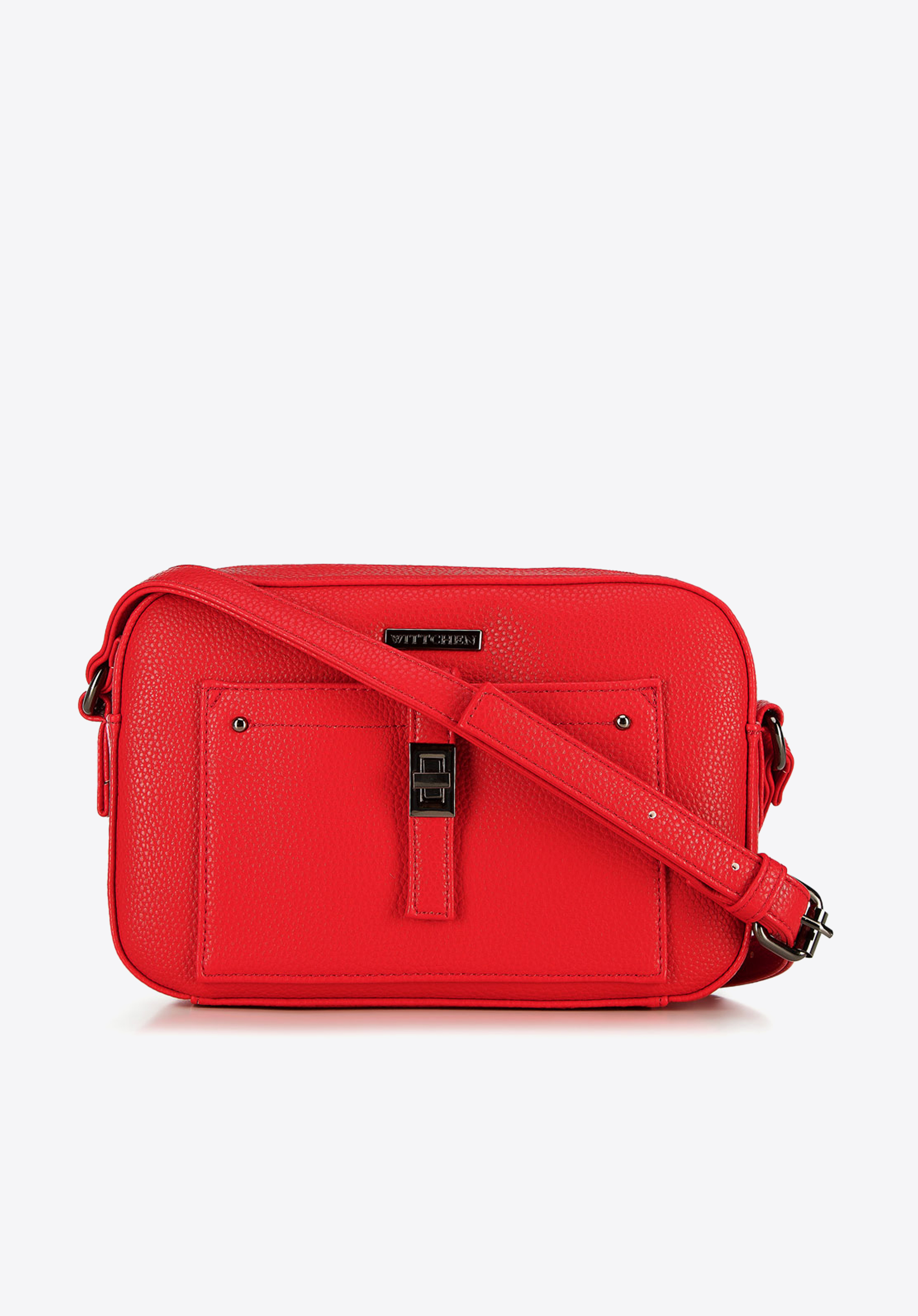 Damska listonoszka z kieszenią z przodu